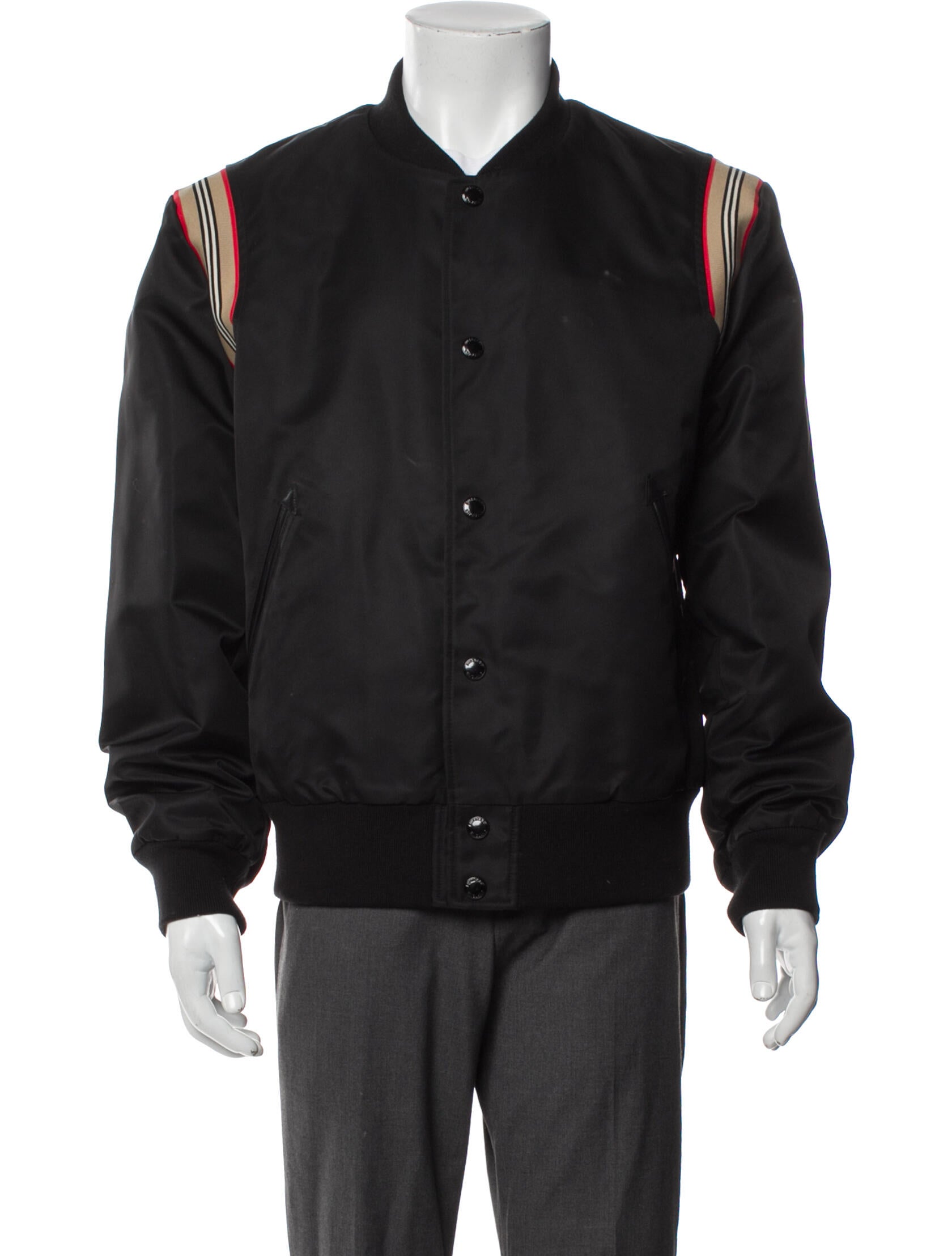 Burberry House Check Pattern Bomber Jacket