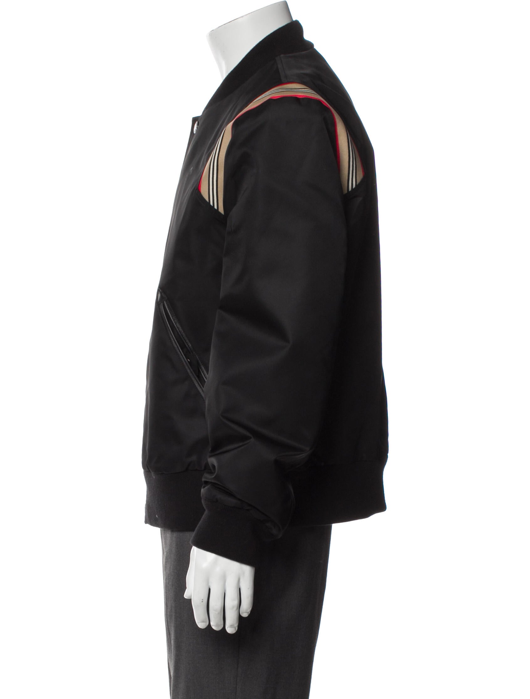 Burberry House Check Pattern Bomber Jacket