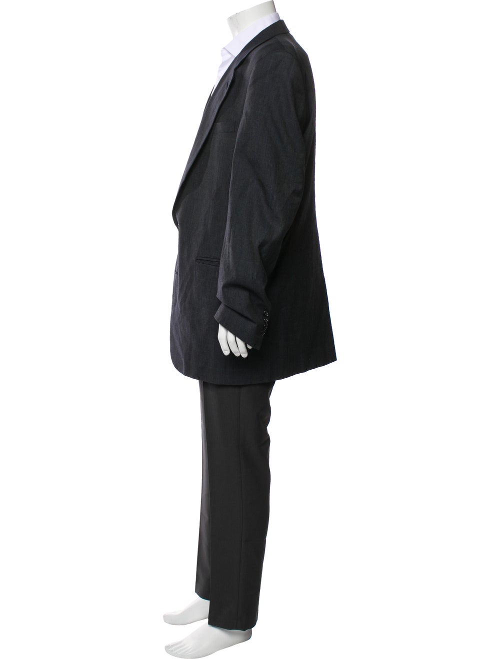 Burberry's Patterned Wool Blazer - image 2