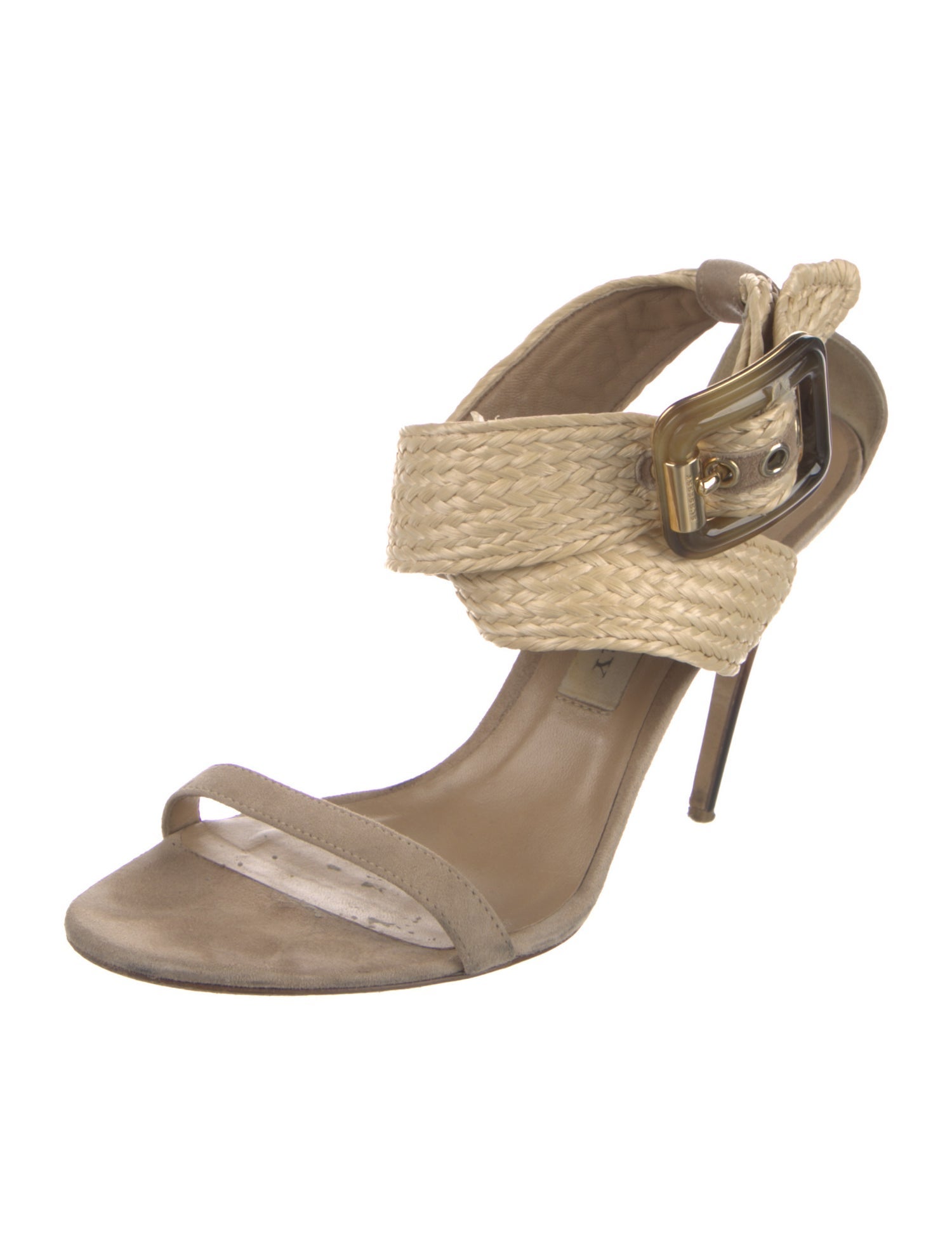 Burberry Raffia Sandals