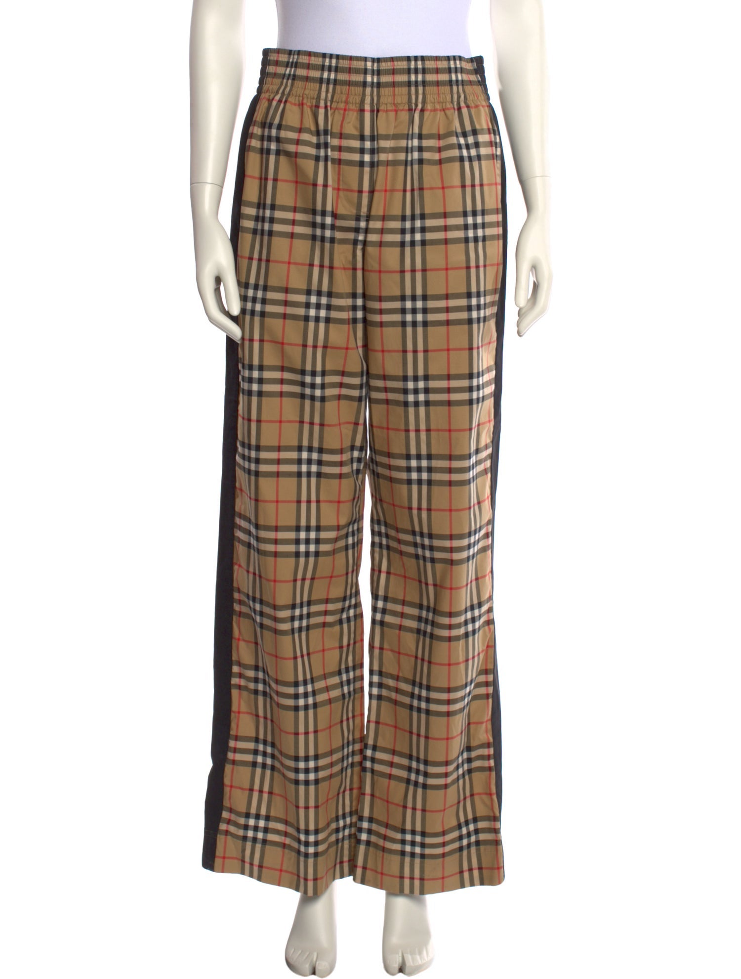 Burberry Plaid Print Straight Leg Pants w/ Tags