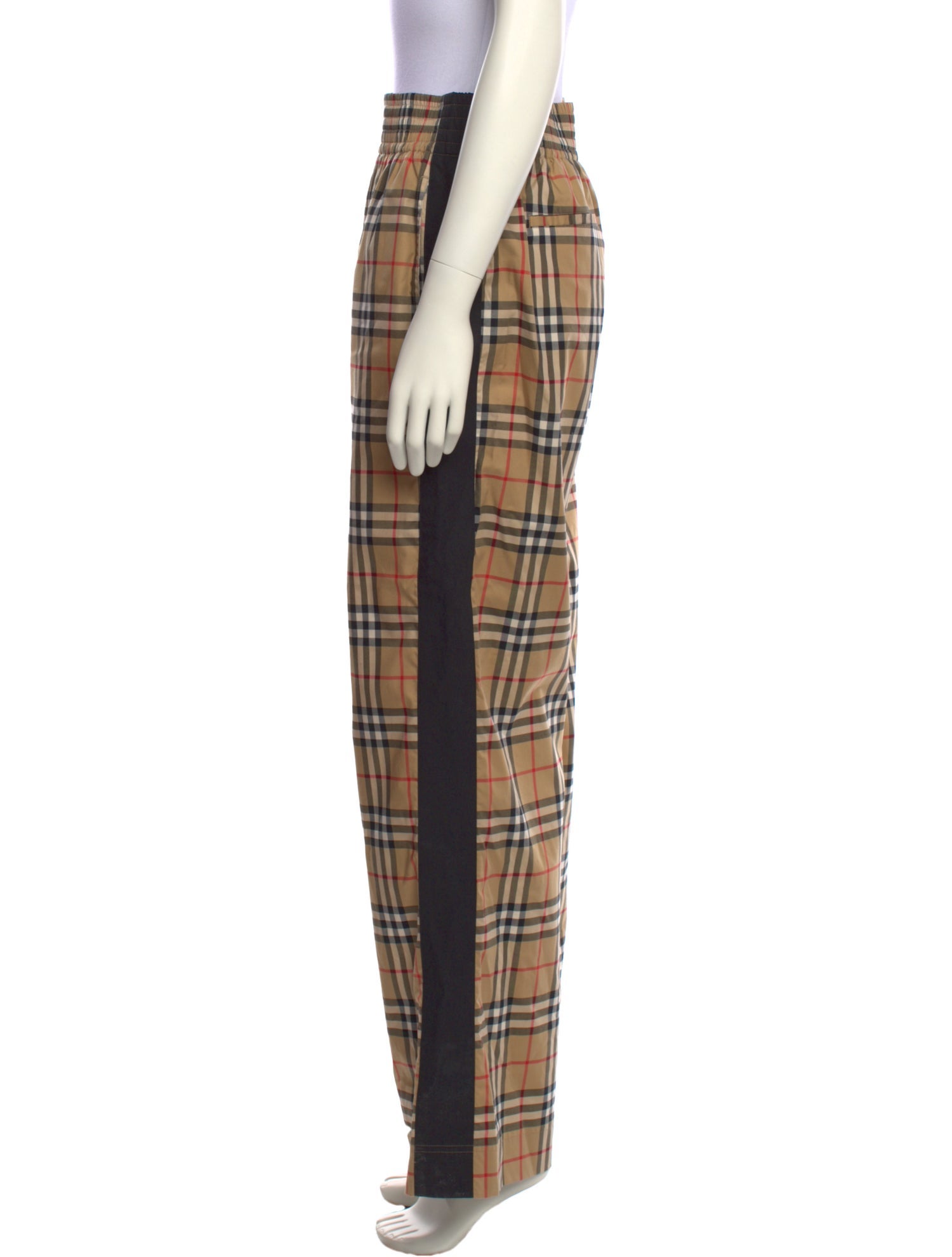 Burberry Plaid Print Straight Leg Pants w/ Tags