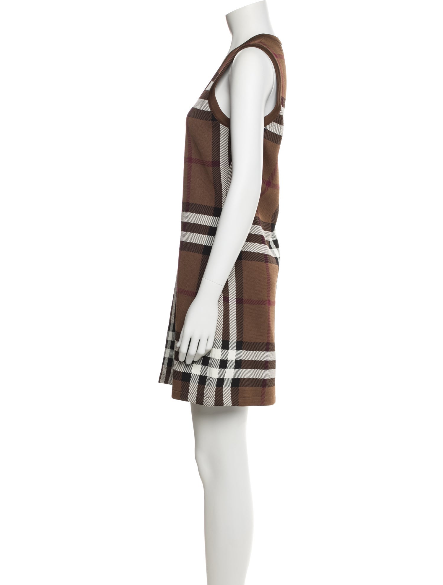 Burberry Plaid Print Mini Dress