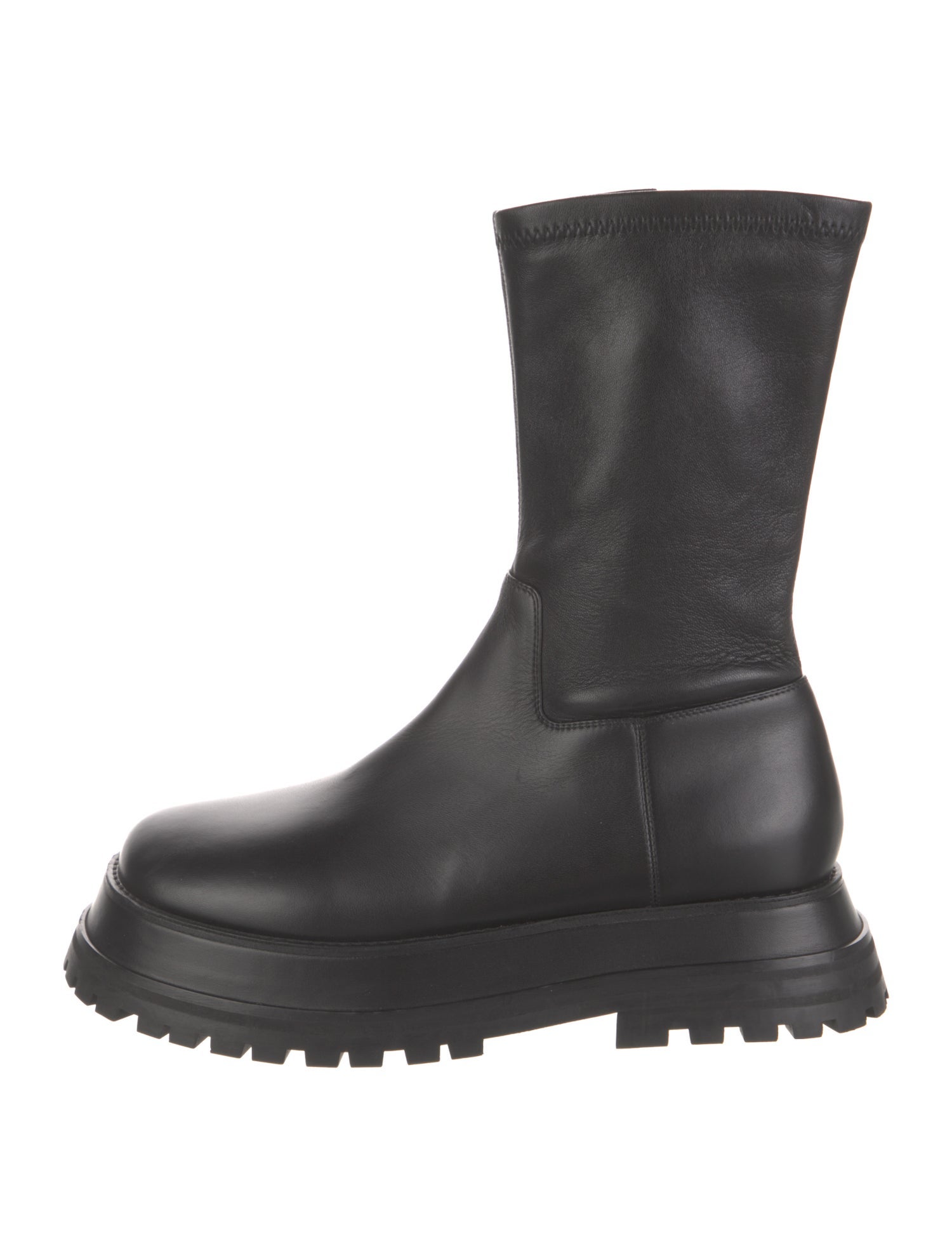 Burberry Leather Sock Boots