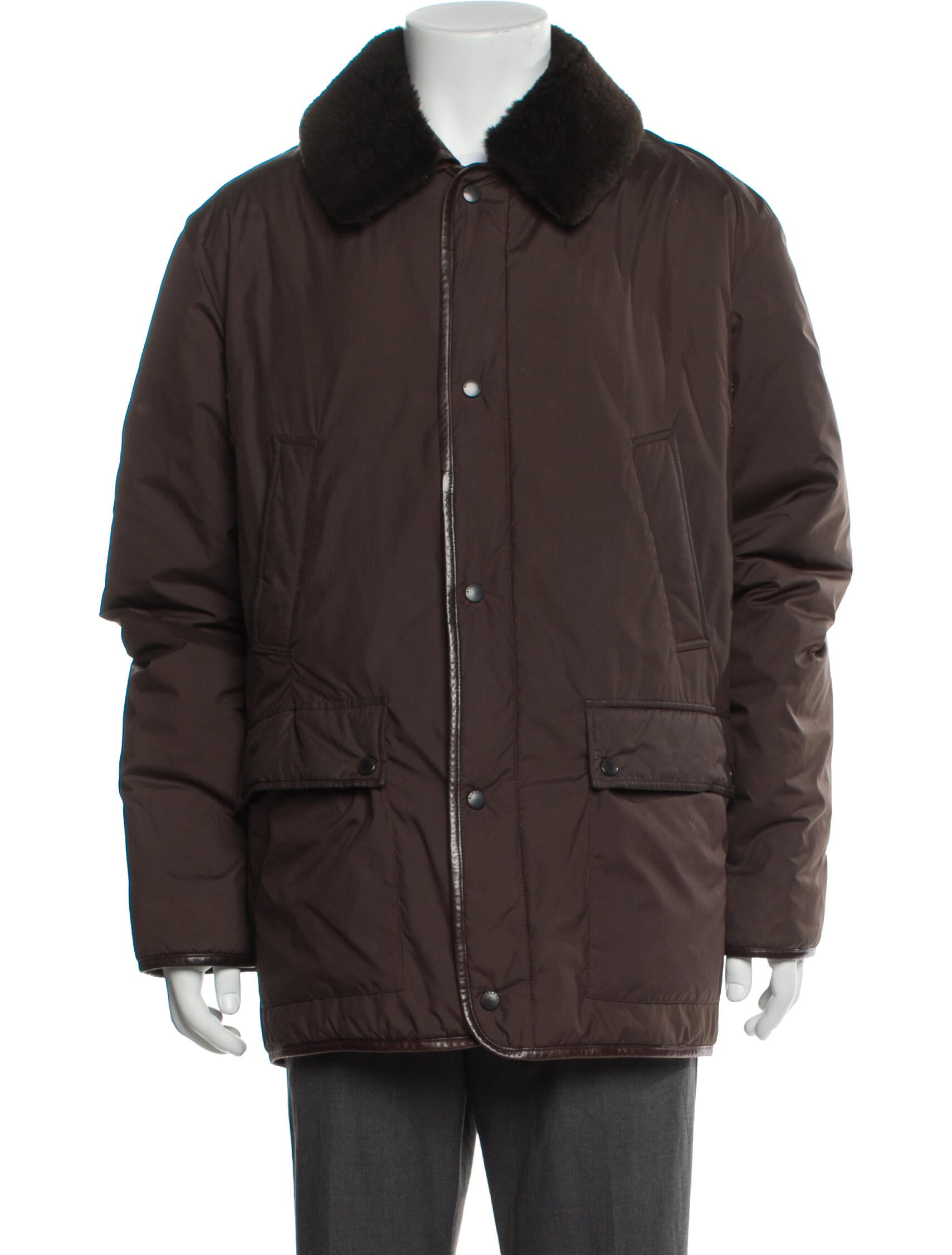 Burberry London House Check Pattern Puffer Coat