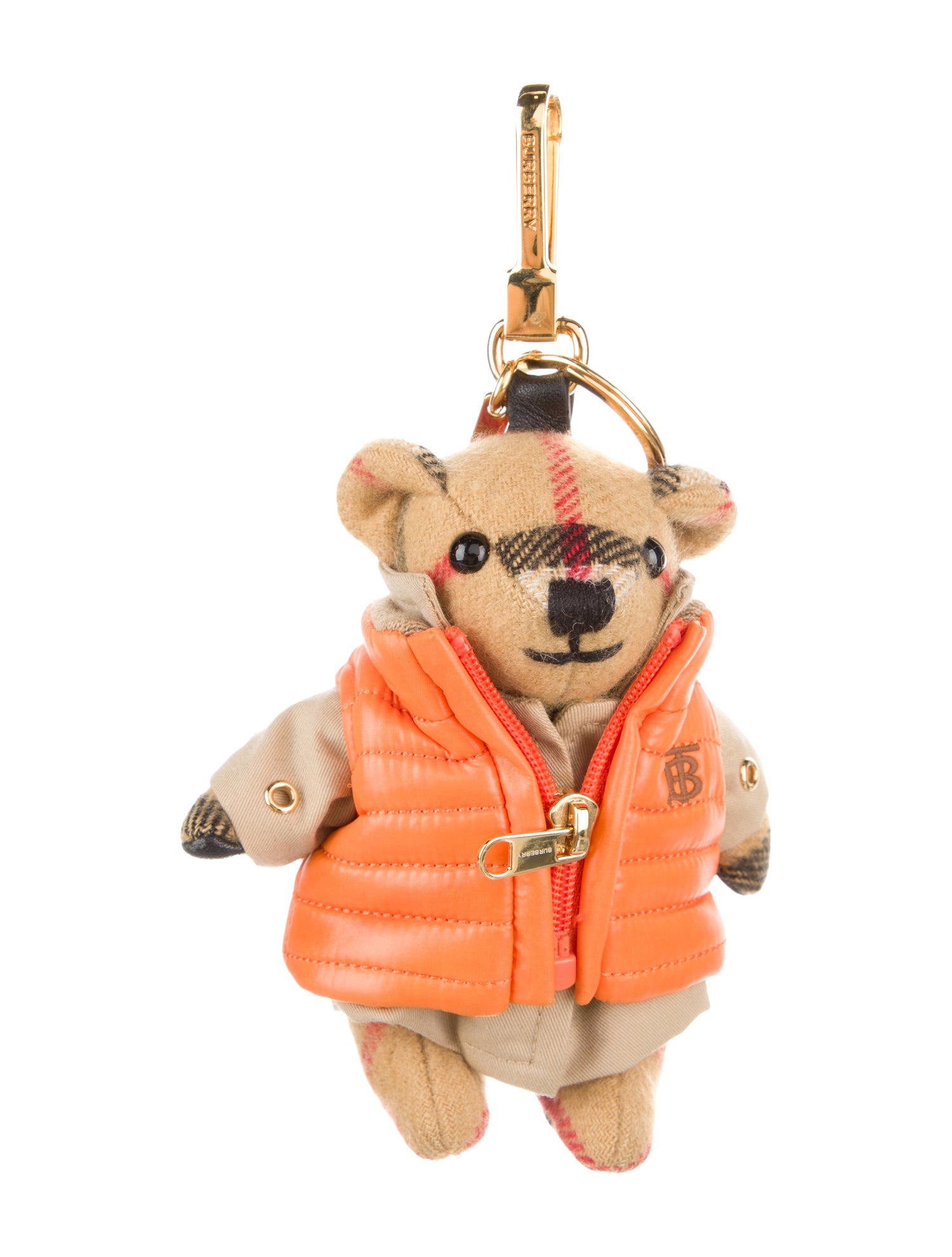 Burberry Gold Tone Bag Accessory