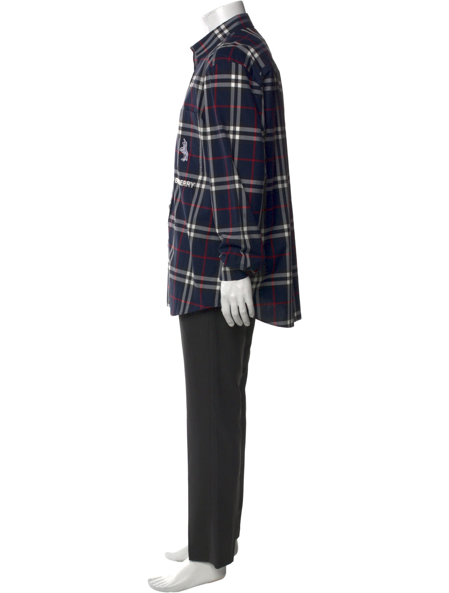 Burberry Plaid Print Long Sleeve Shirt w/ Tags