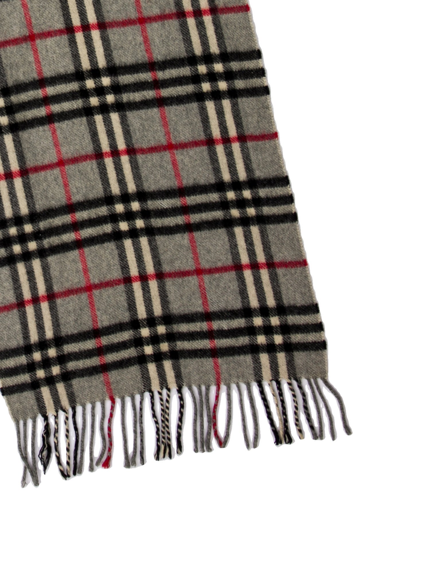 Burberry Cashmere Nova Check Pattern Scarf