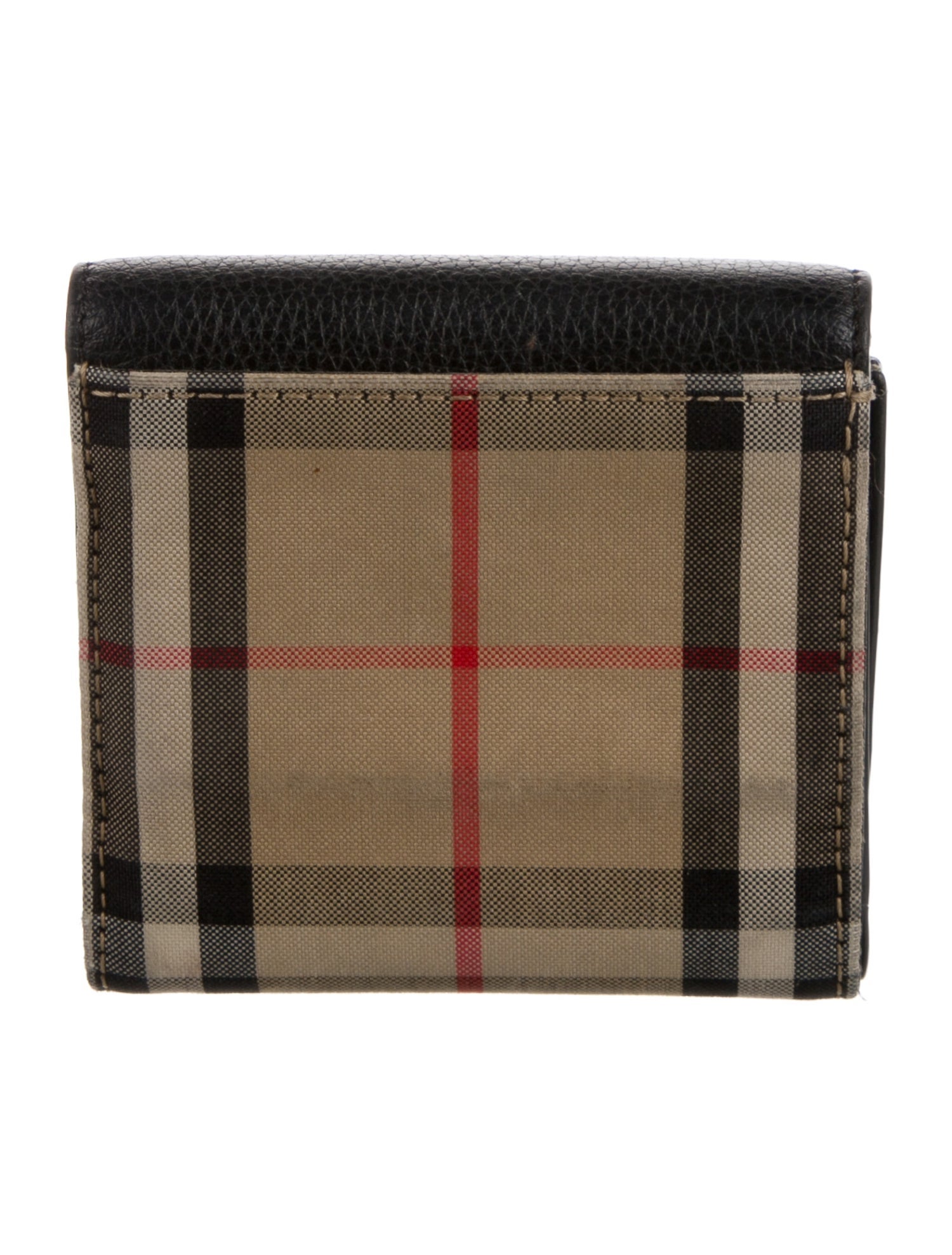 Burberry House Check Pattern Canvas Wallet