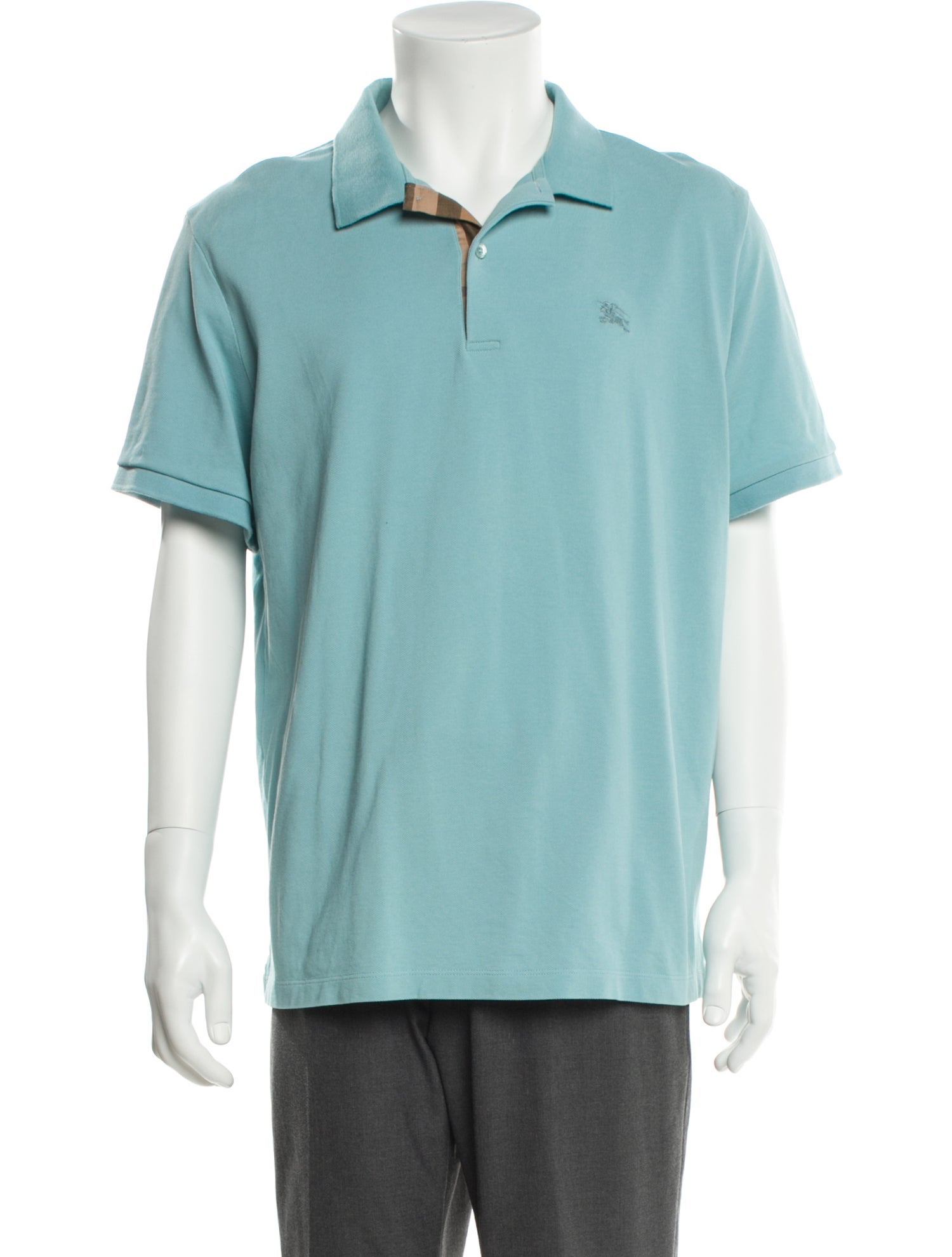 Burberry Nova Check Pattern Collar Polo Shirt