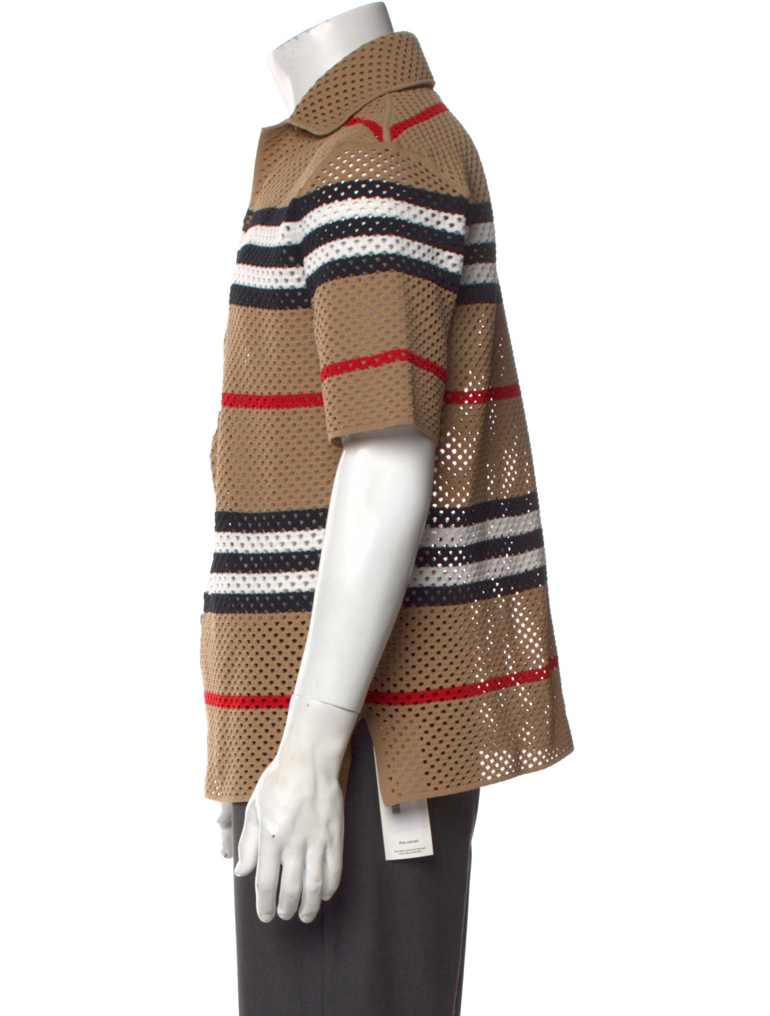 Burberry Striped Short Sleeve Shirt