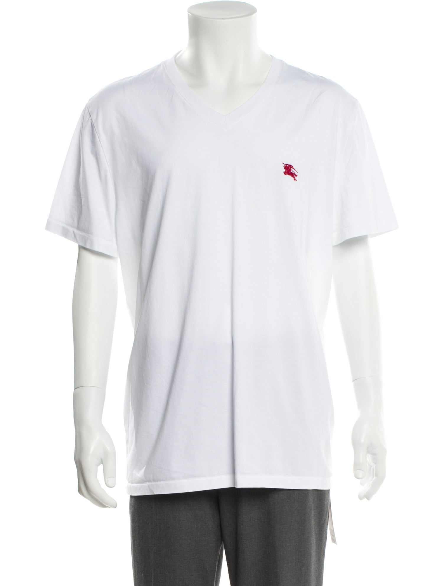 Burberry V-Neck Short Sleeve T-Shirt