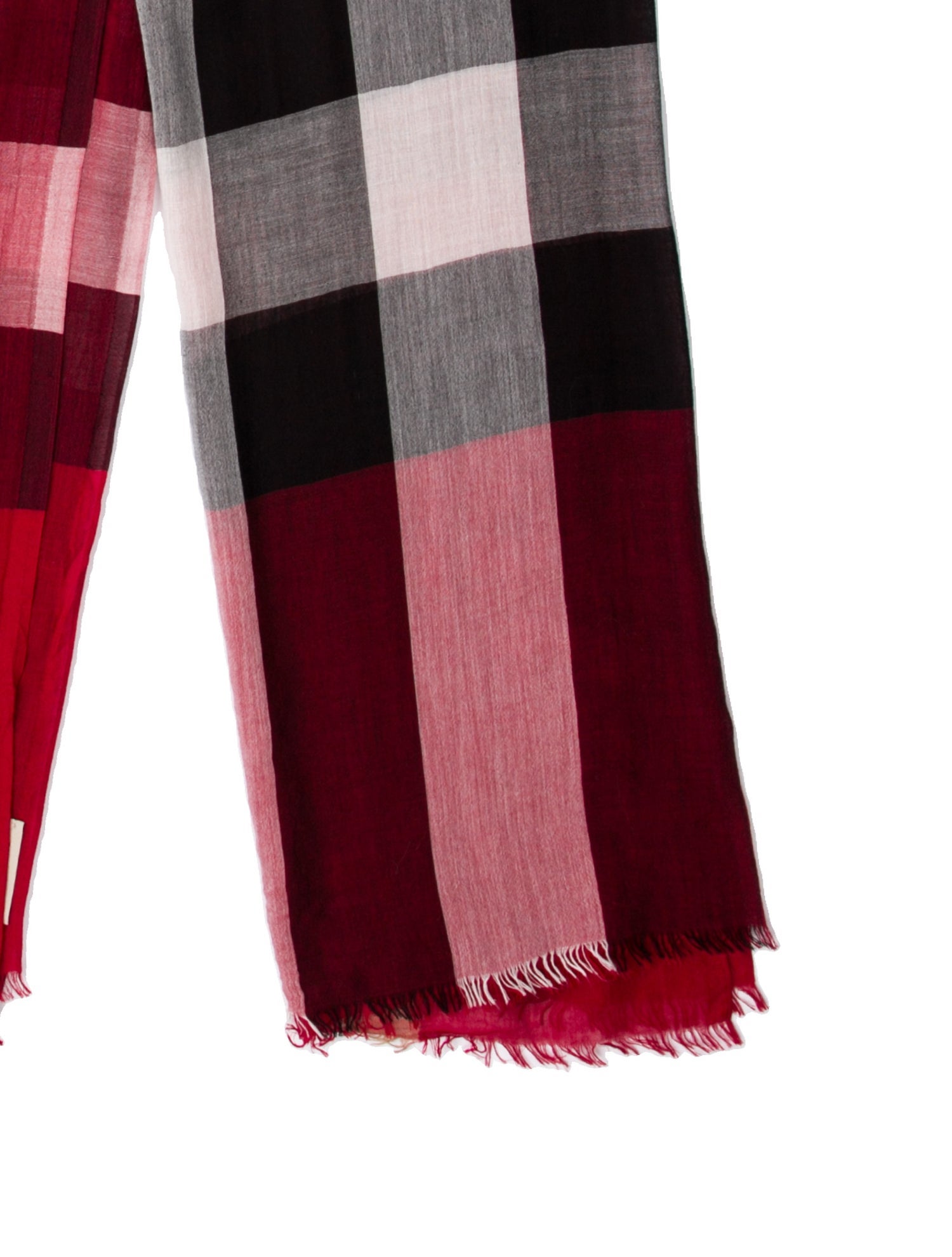 Burberry Plaid Print Scarf