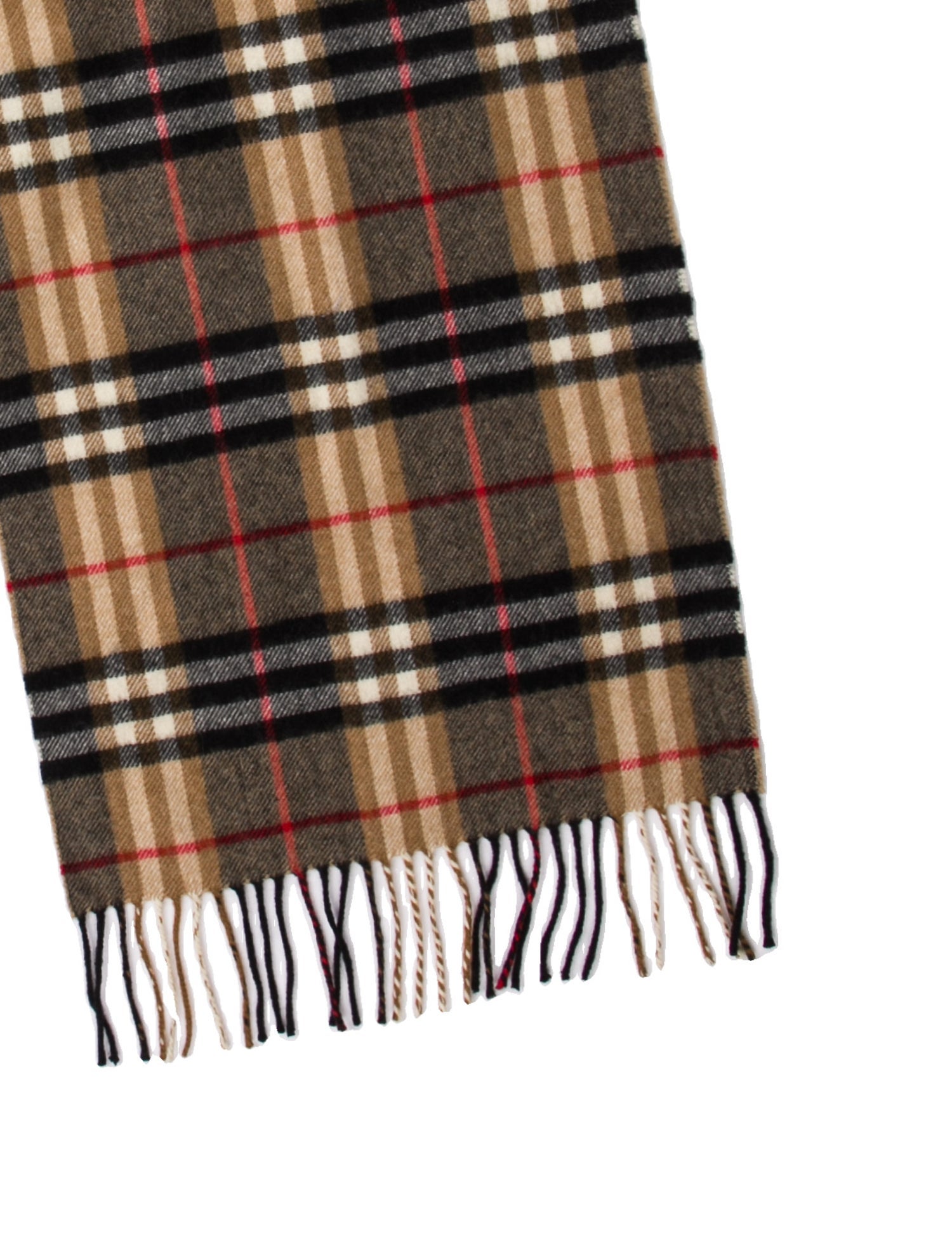 Burberry Cashmere Plaid Print Scarf