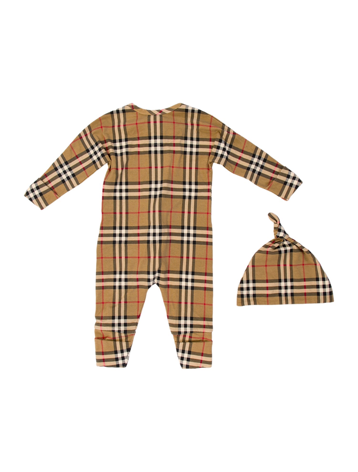 Burberry Neutral Patterned Infant 2 piece set