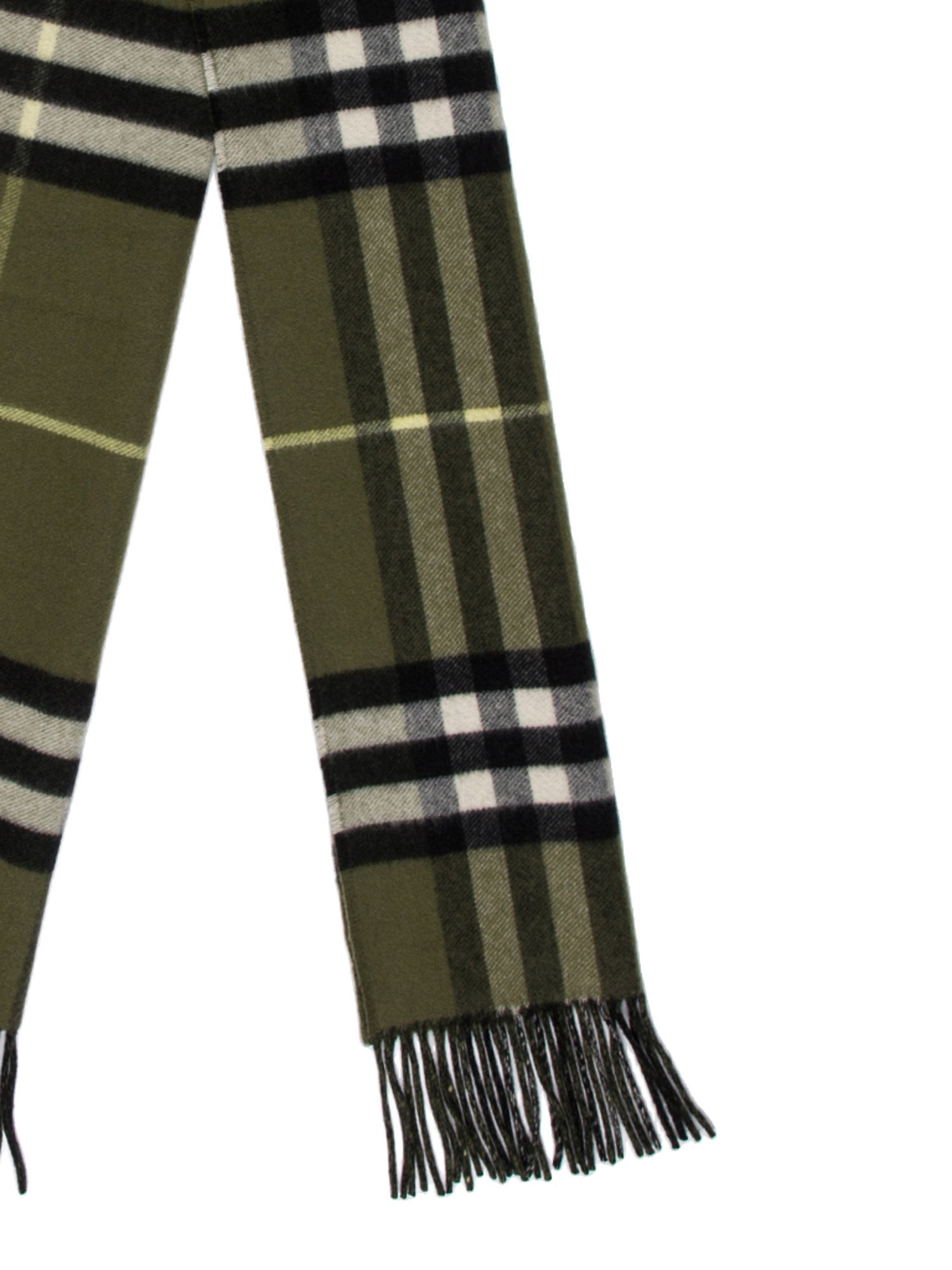 Burberry Cashmere Plaid Print Scarf