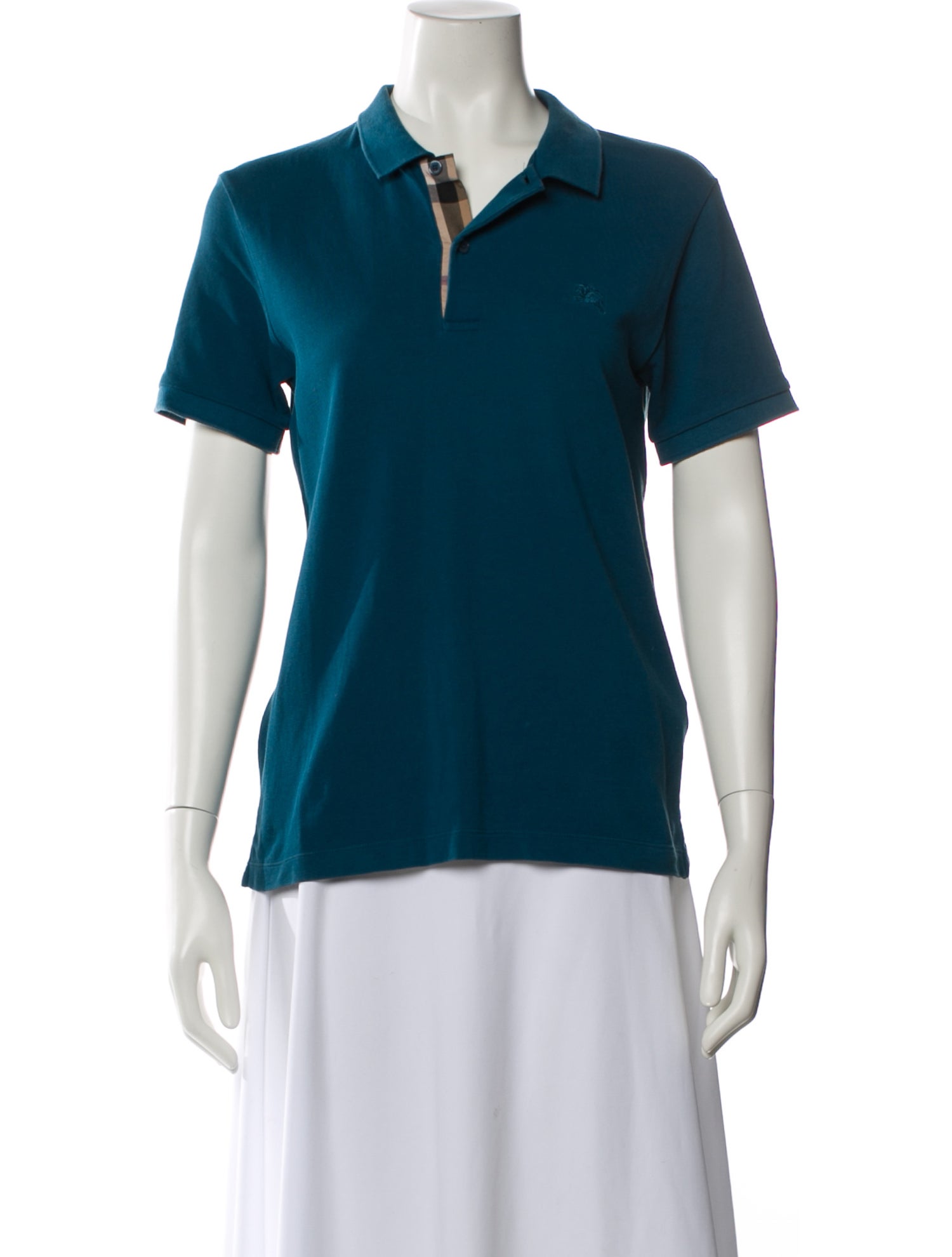 Burberry Nova Check Pattern Collar Polo Shirt
