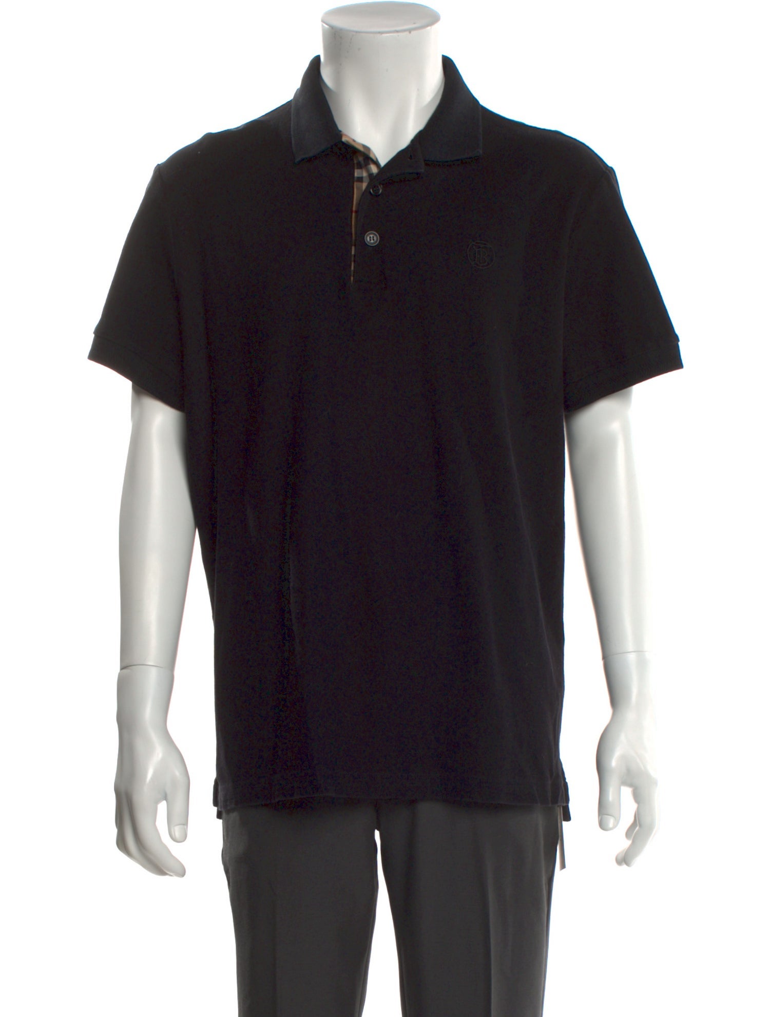 Burberry TB Monogram Collar Polo Shirt