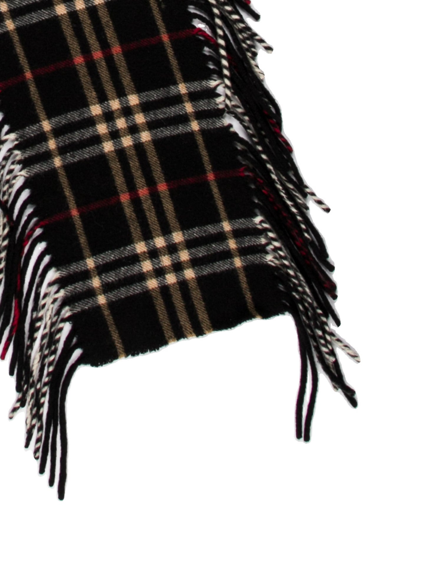 Burberry Cashmere Plaid Print Scarf