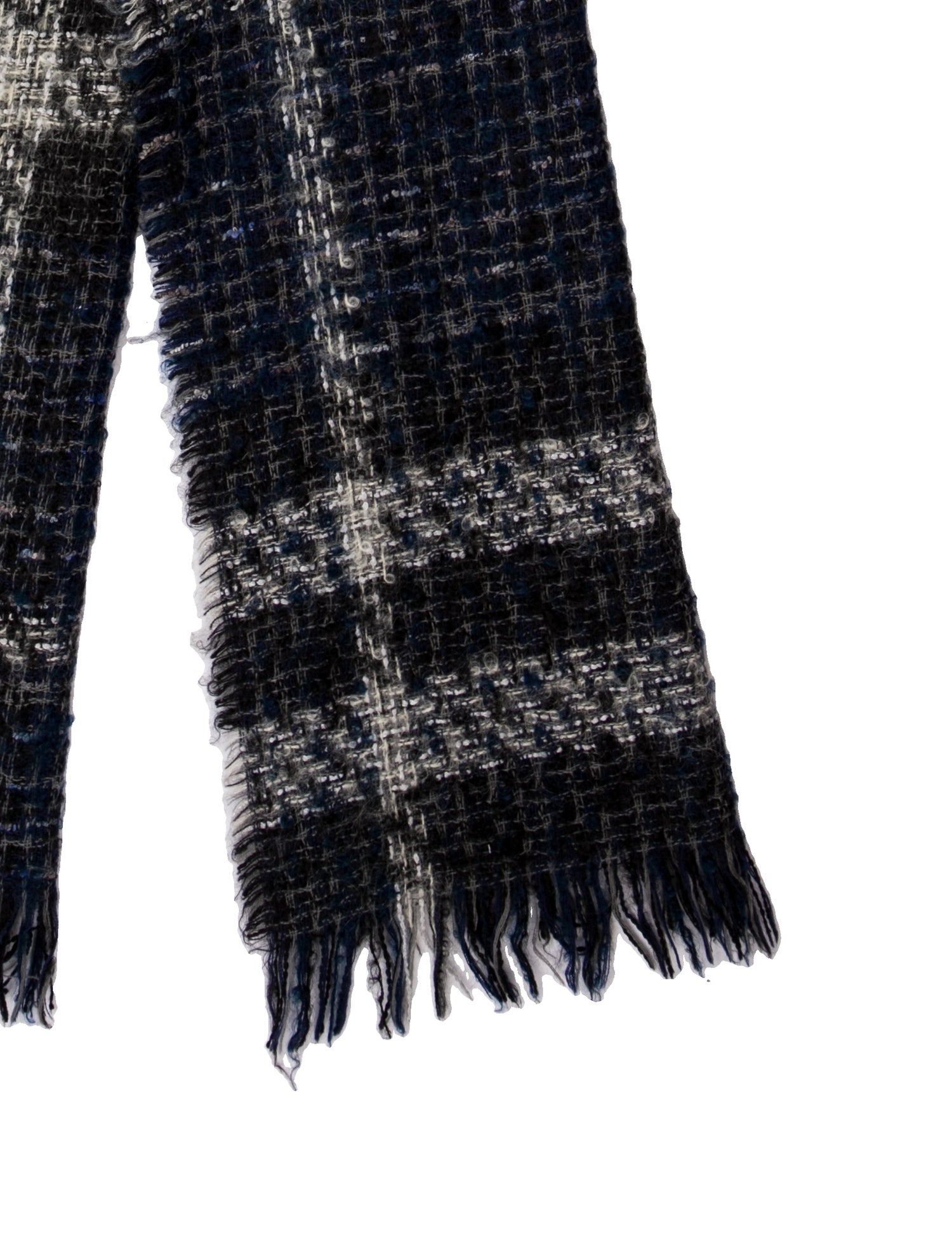 Burberry Wool Nova Check Pattern Scarf