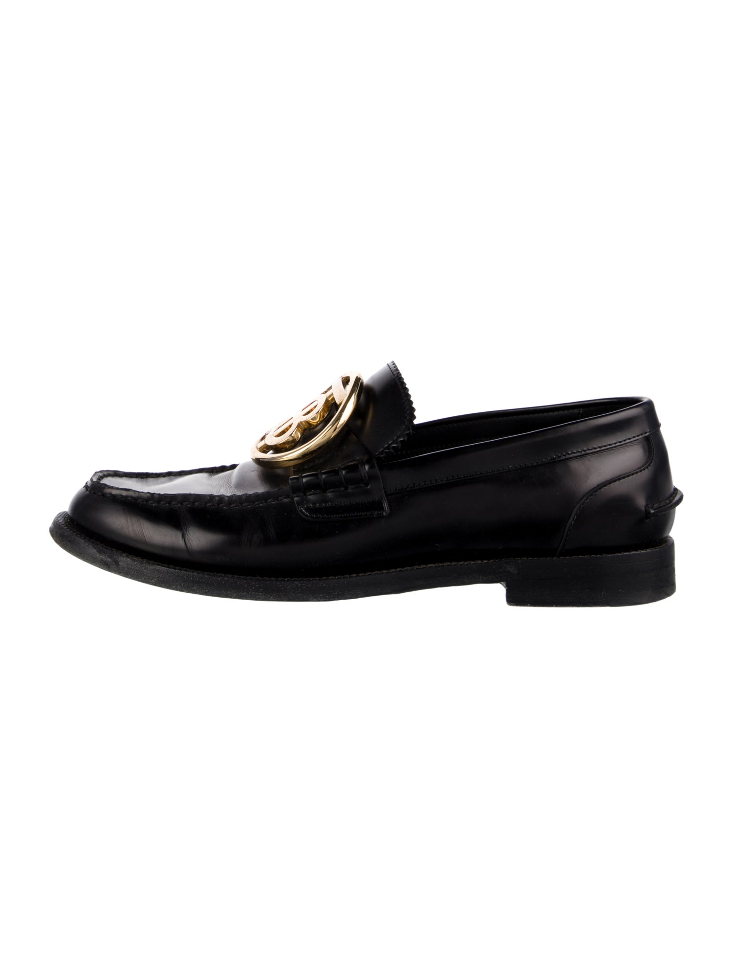 Burberry Leather Dress Loafers