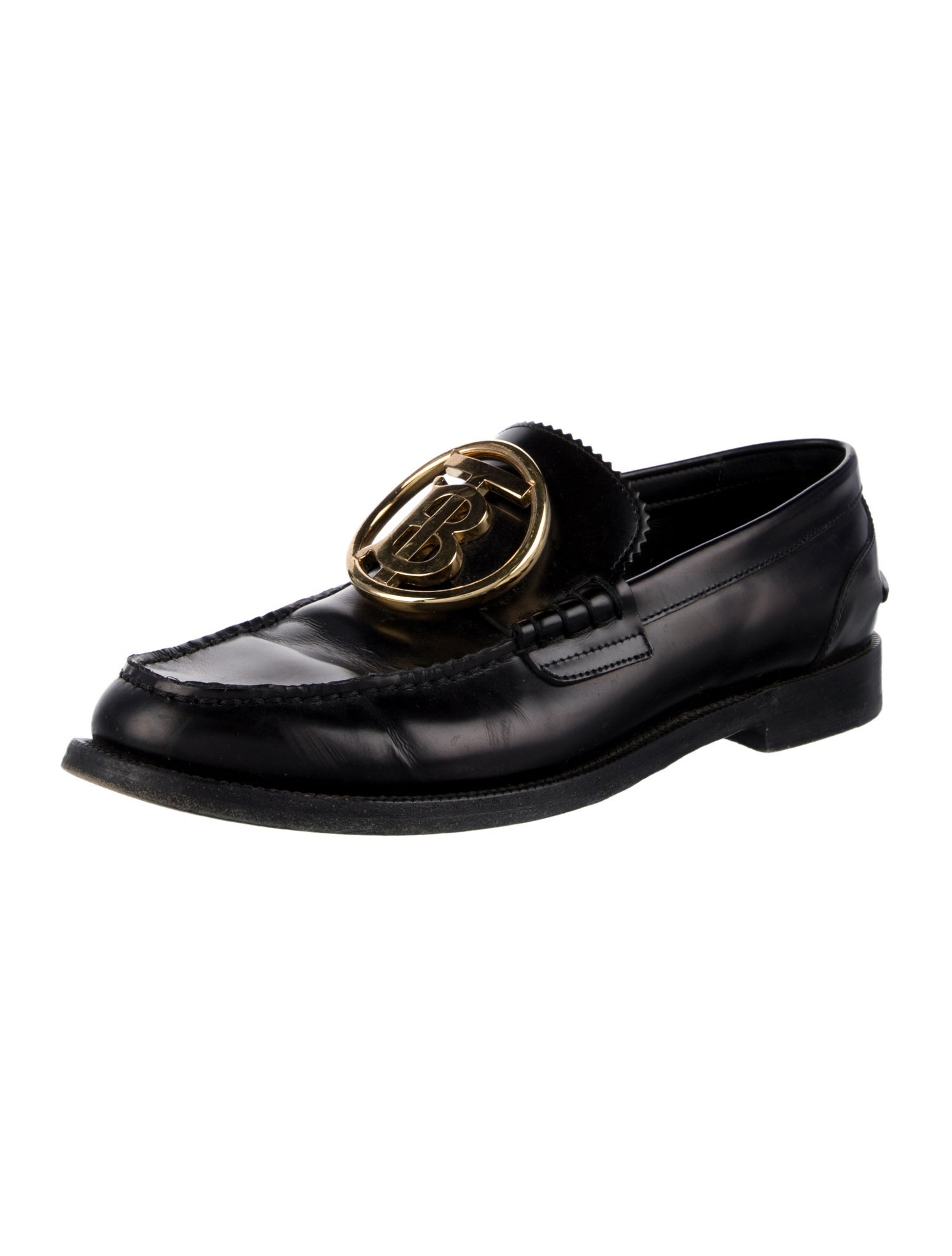 Burberry Leather Dress Loafers