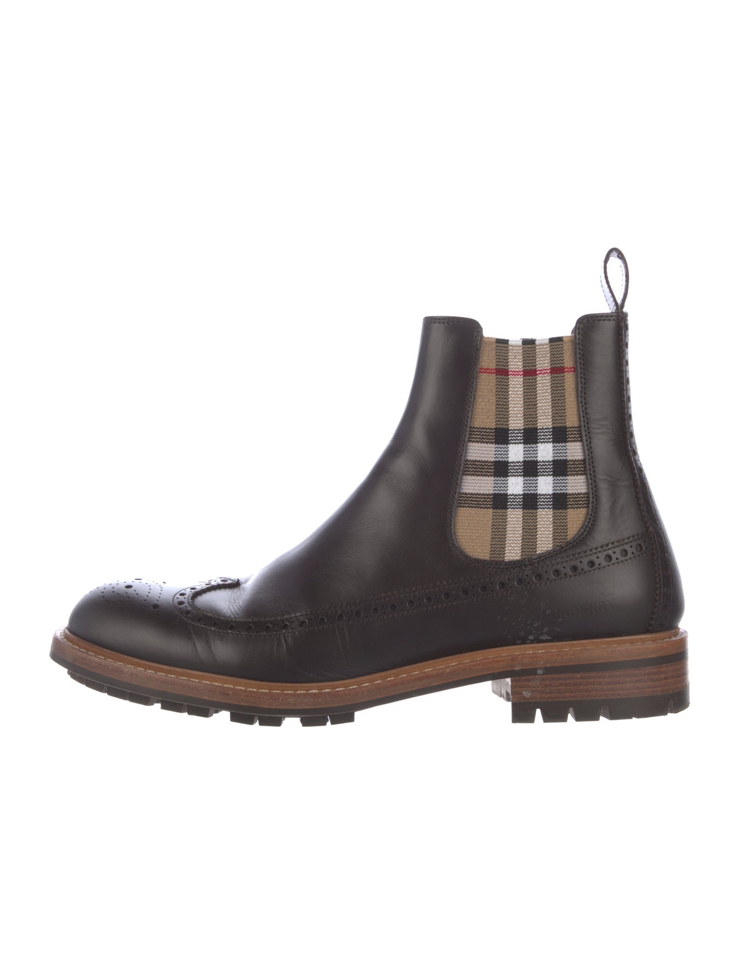 Burberry Leather Chelsea Boots
