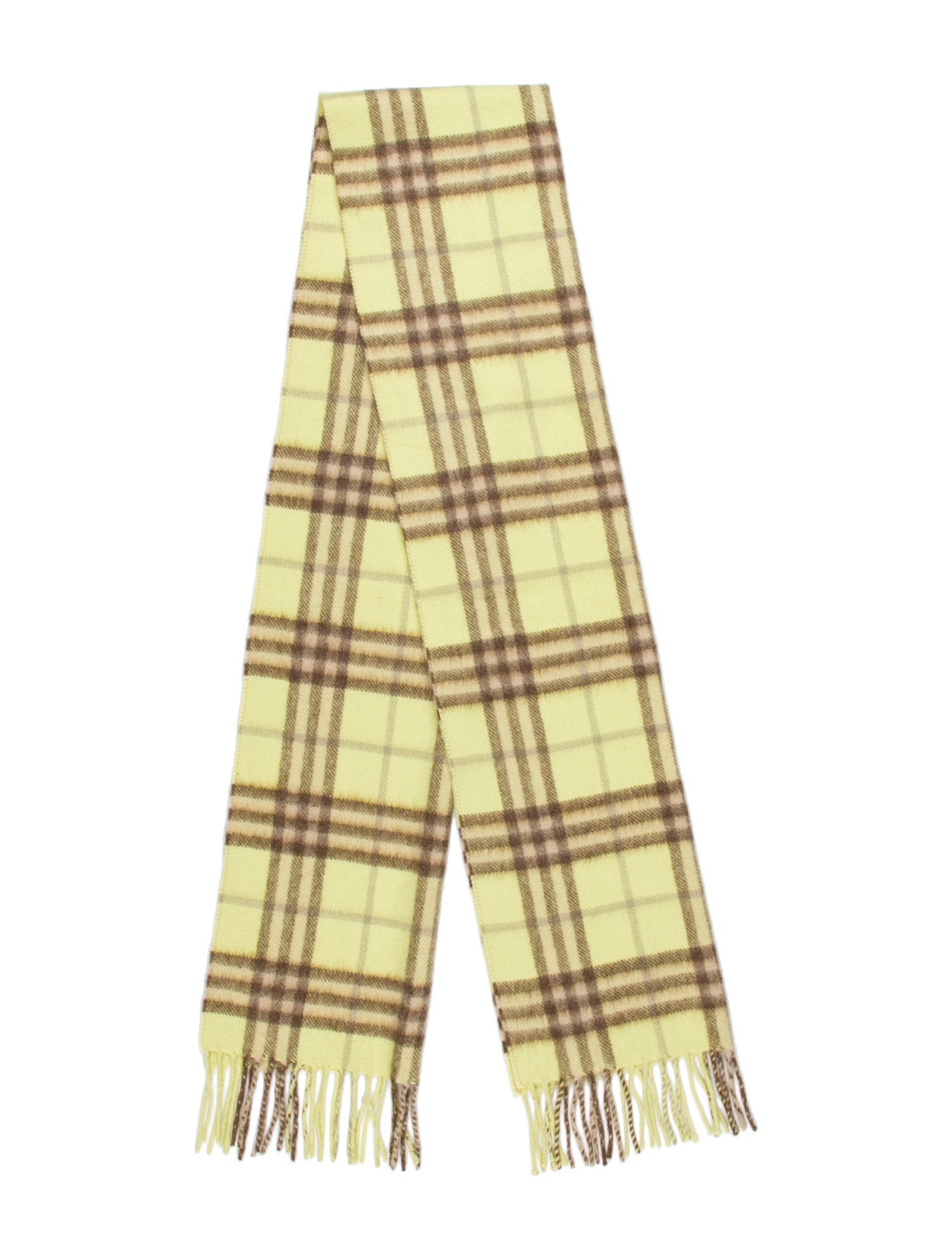 Burberry Cashmere House Check Pattern Scarf