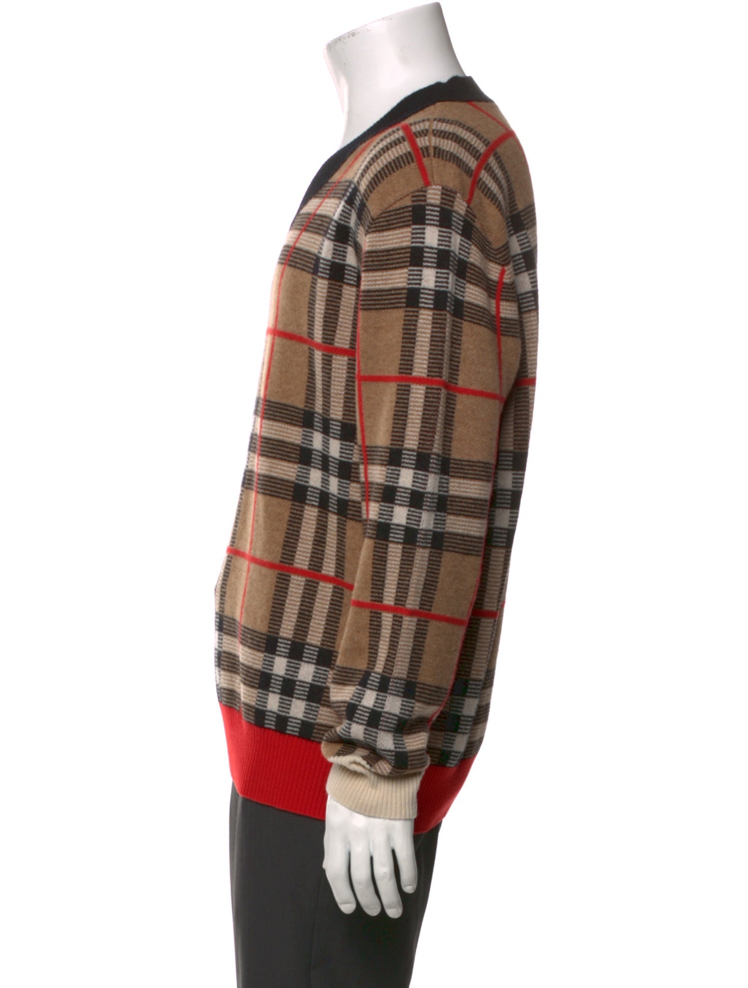 Burberry House Check Pattern Merino Wool Pullover