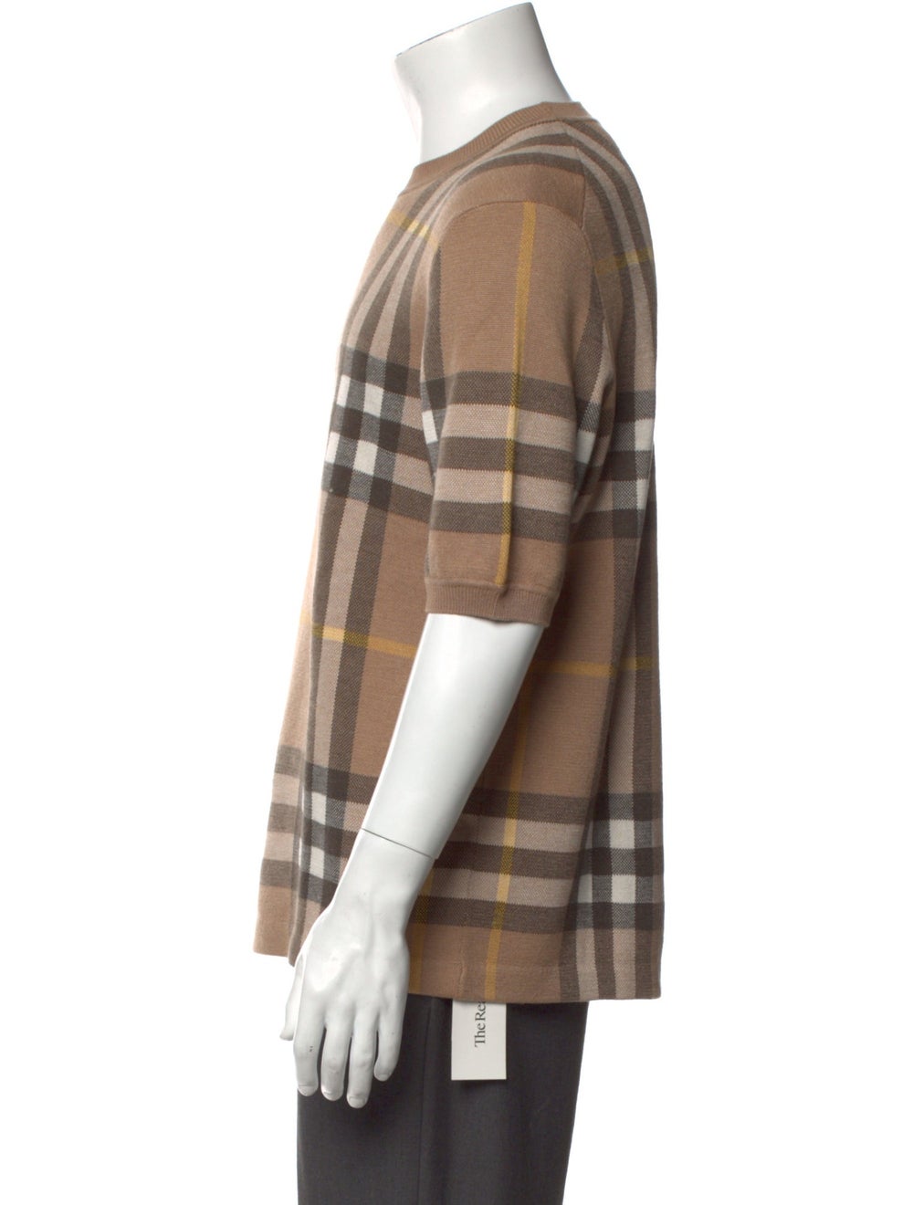 Burberry Exploded Check Pattern Silk T-Shirt - image 2