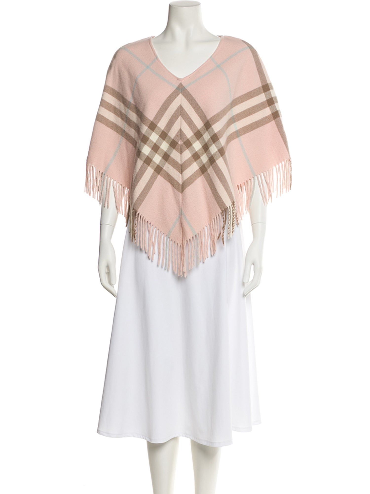 Burberry Merino Wool Plaid Print Jacket