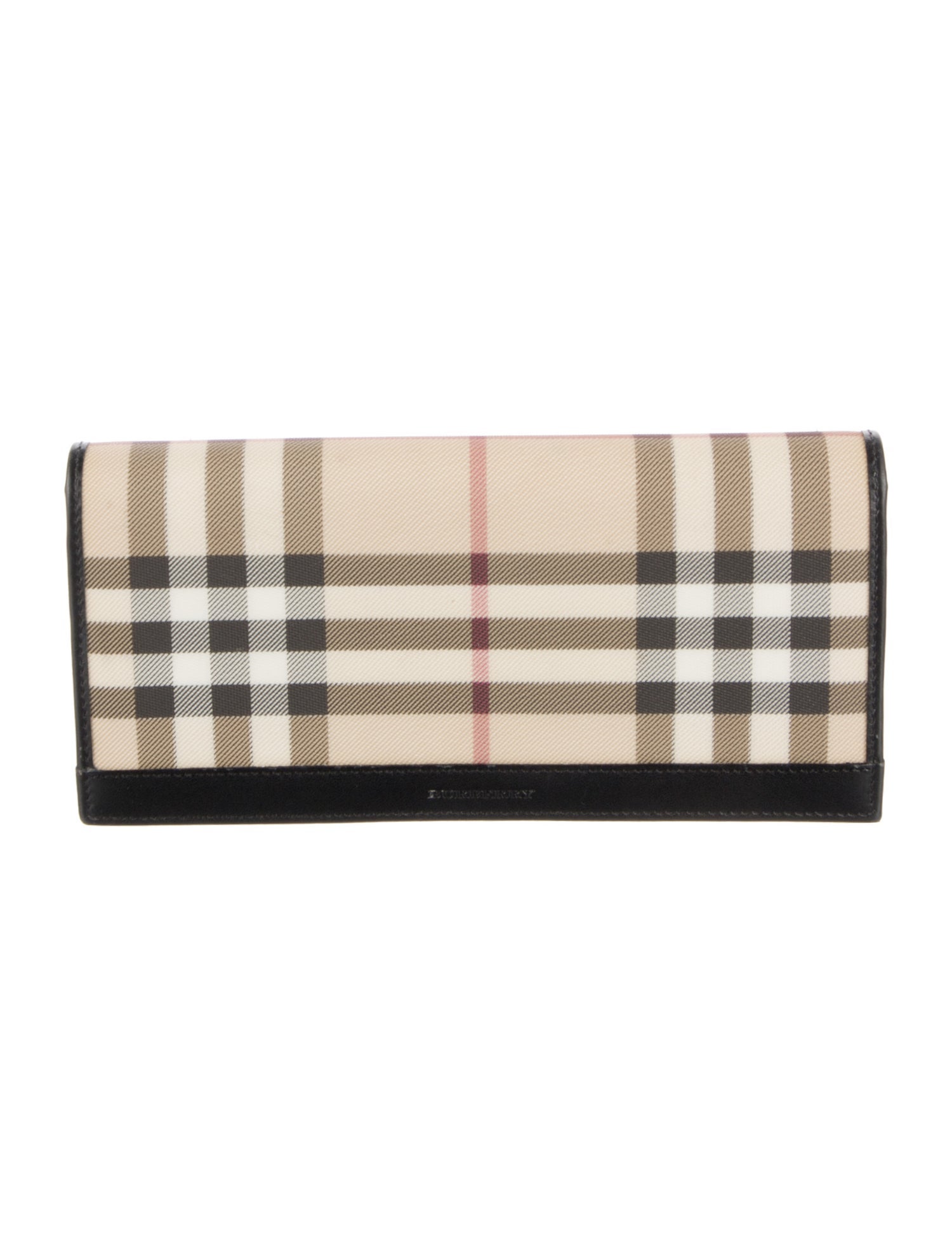 Burberry London Plaid Print Continental Wallet