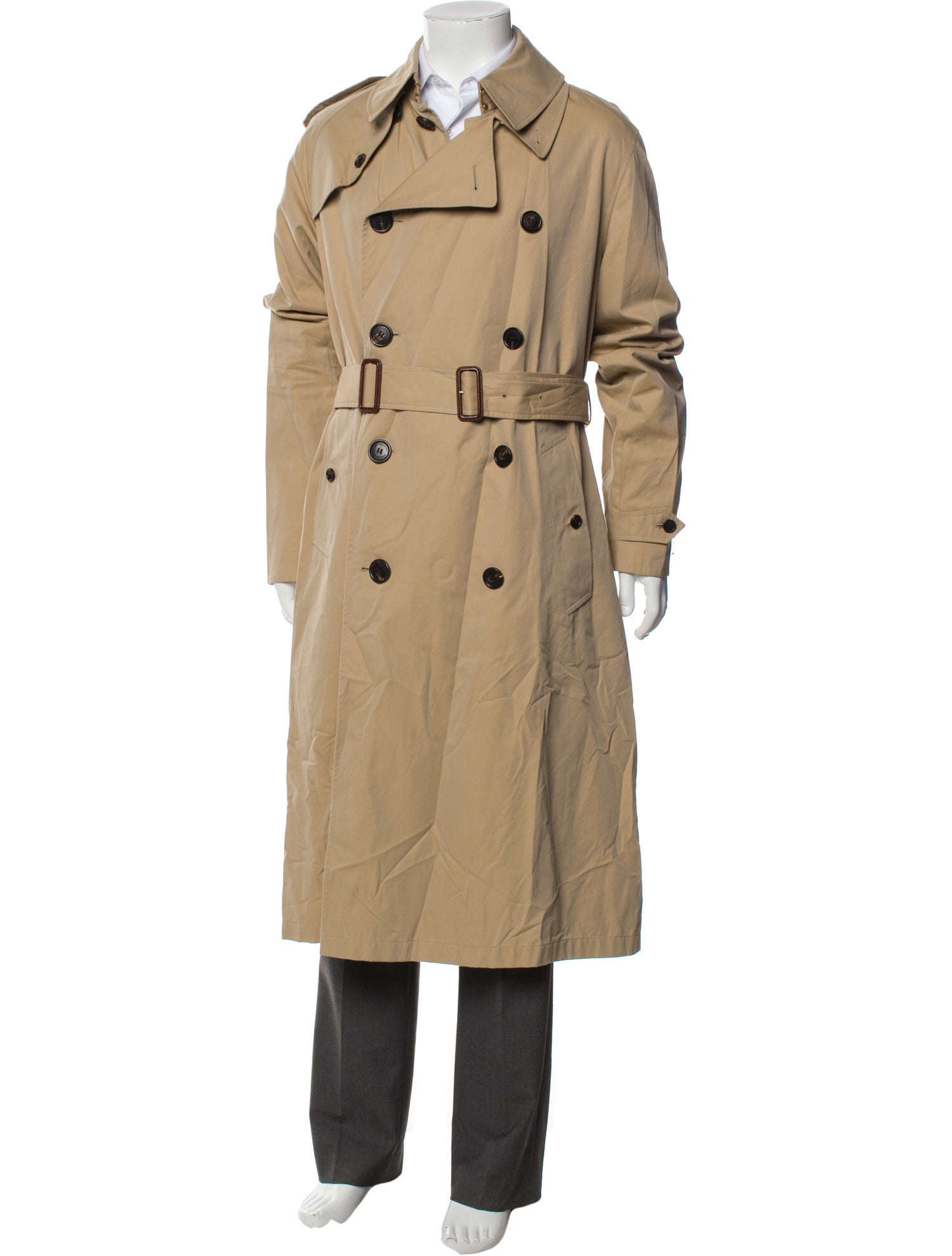 Burberry House Check Pattern Trench Coat