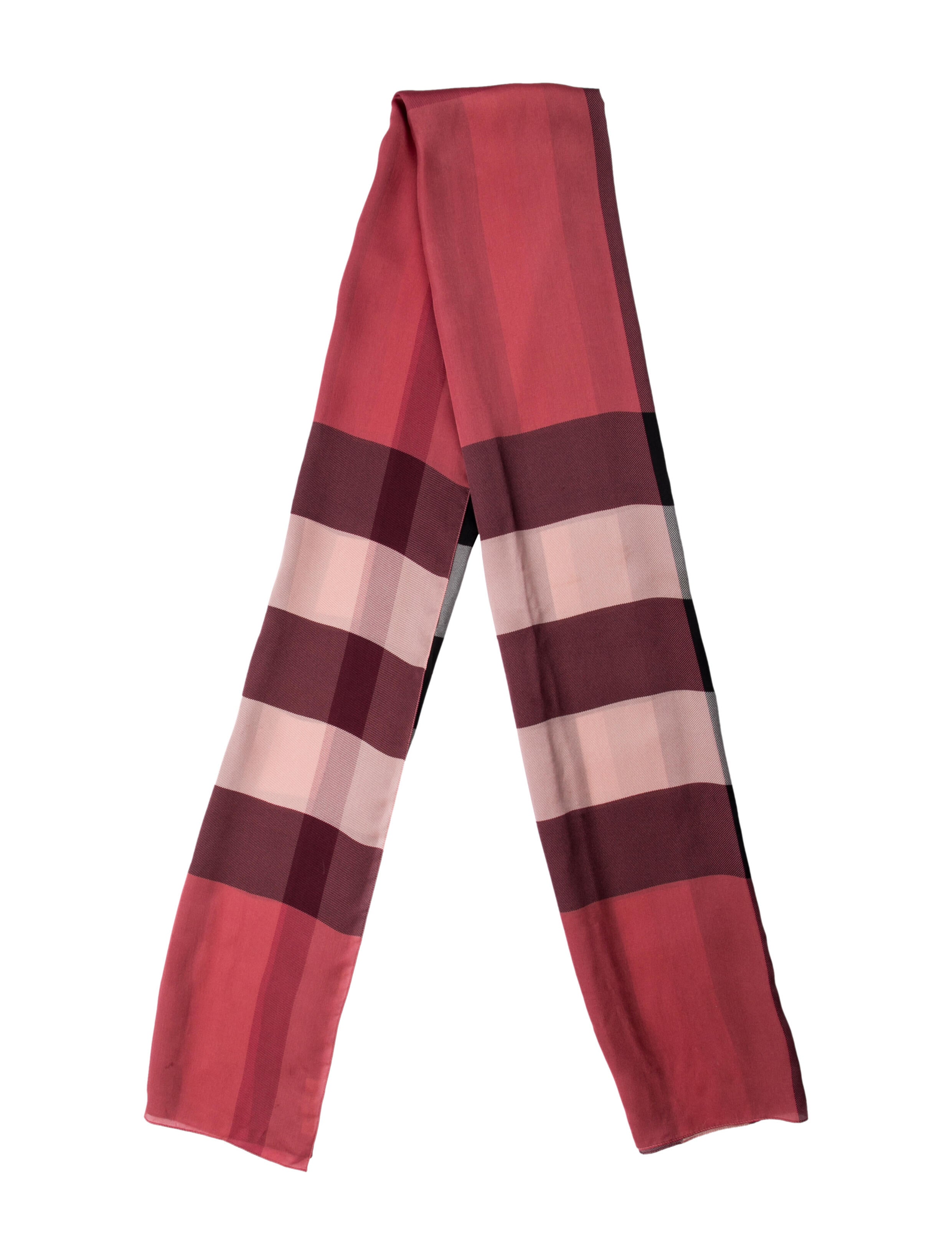 Burberry Plaid Print Scarf