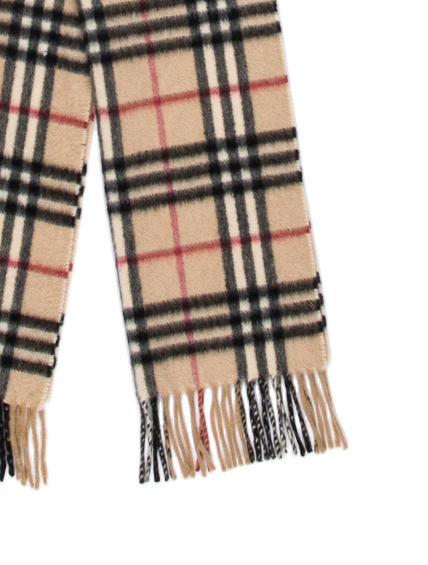 Burberry Cashmere Nova Check Pattern Scarf