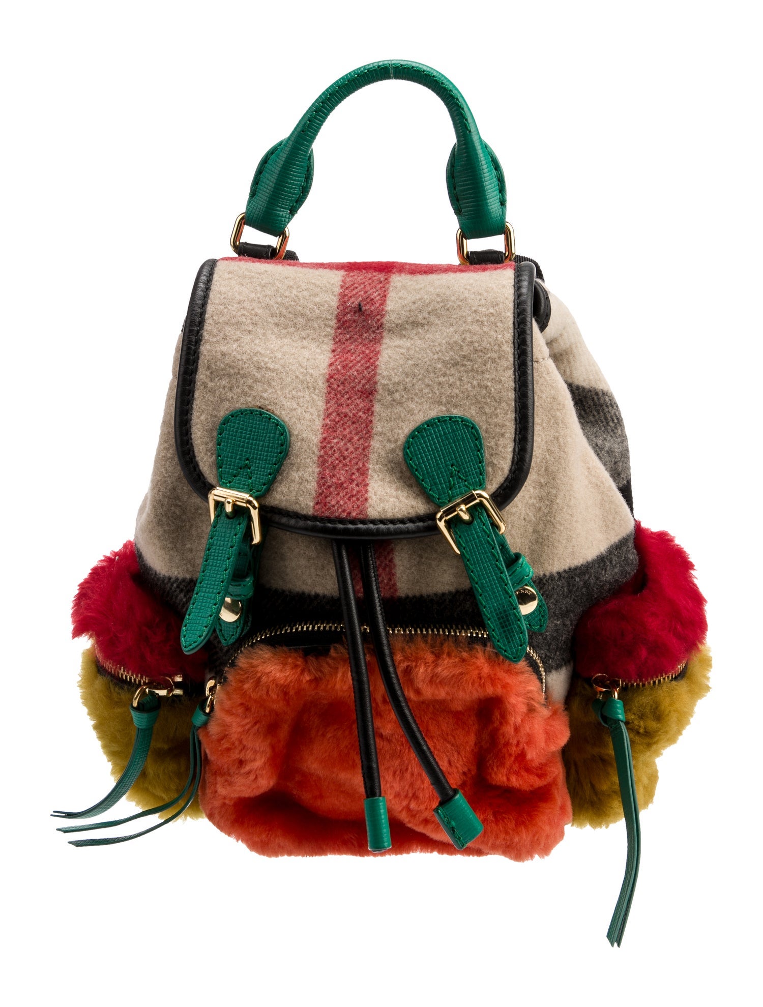 Burberry Mega Check Backpack - Neutrals Backpacks, Handbags