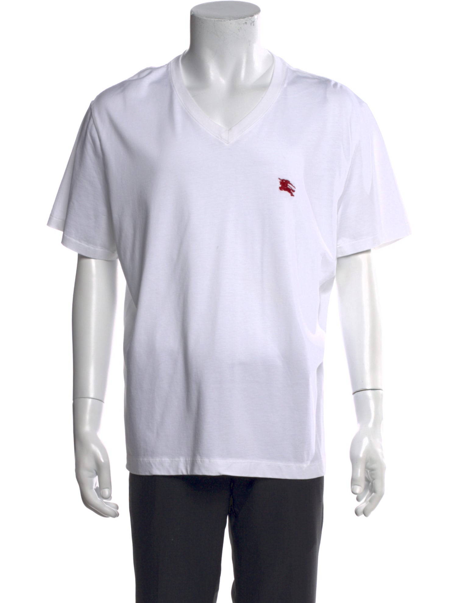 Burberry V-Neck Short Sleeve T-Shirt