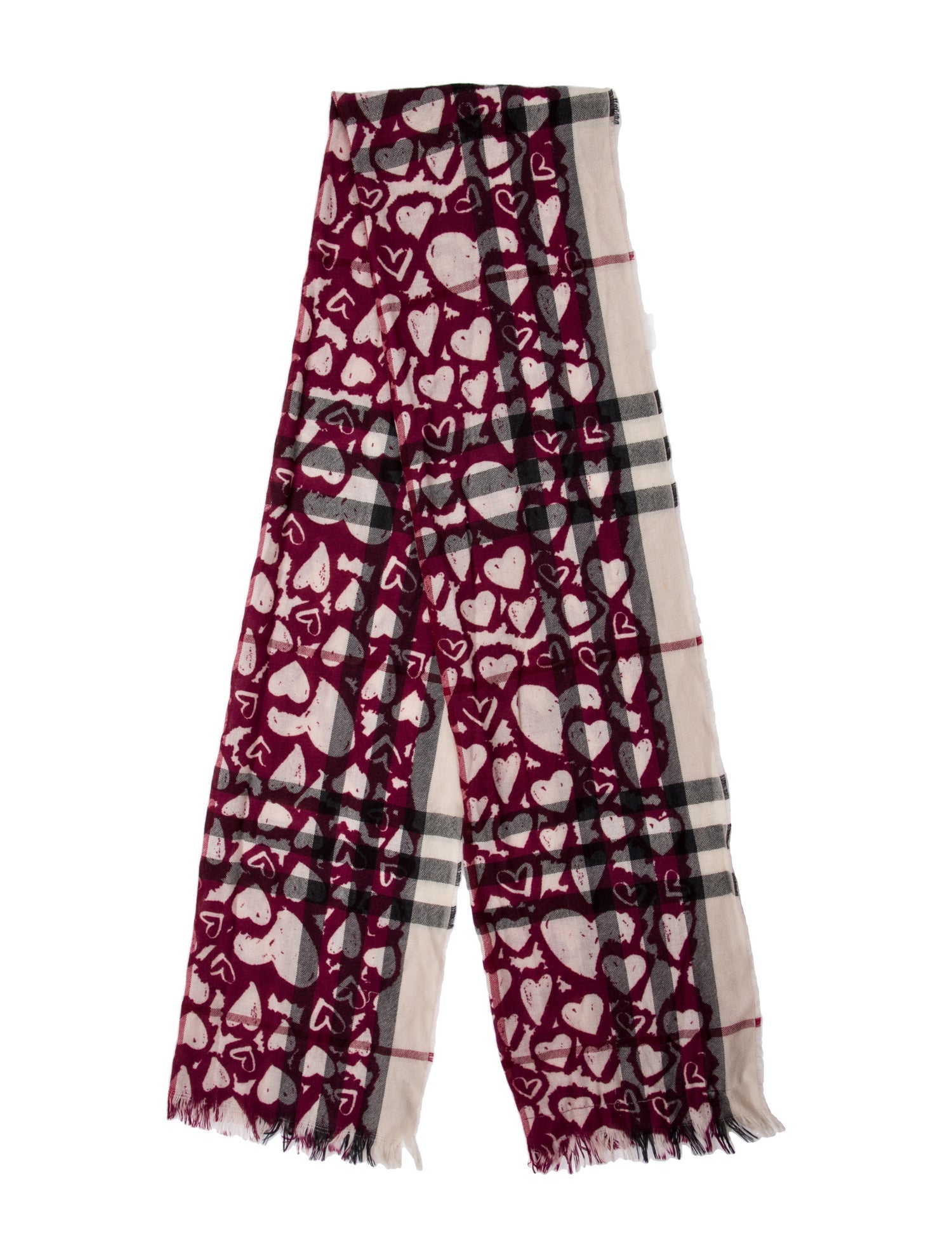 Burberry Wool Printed Scarf