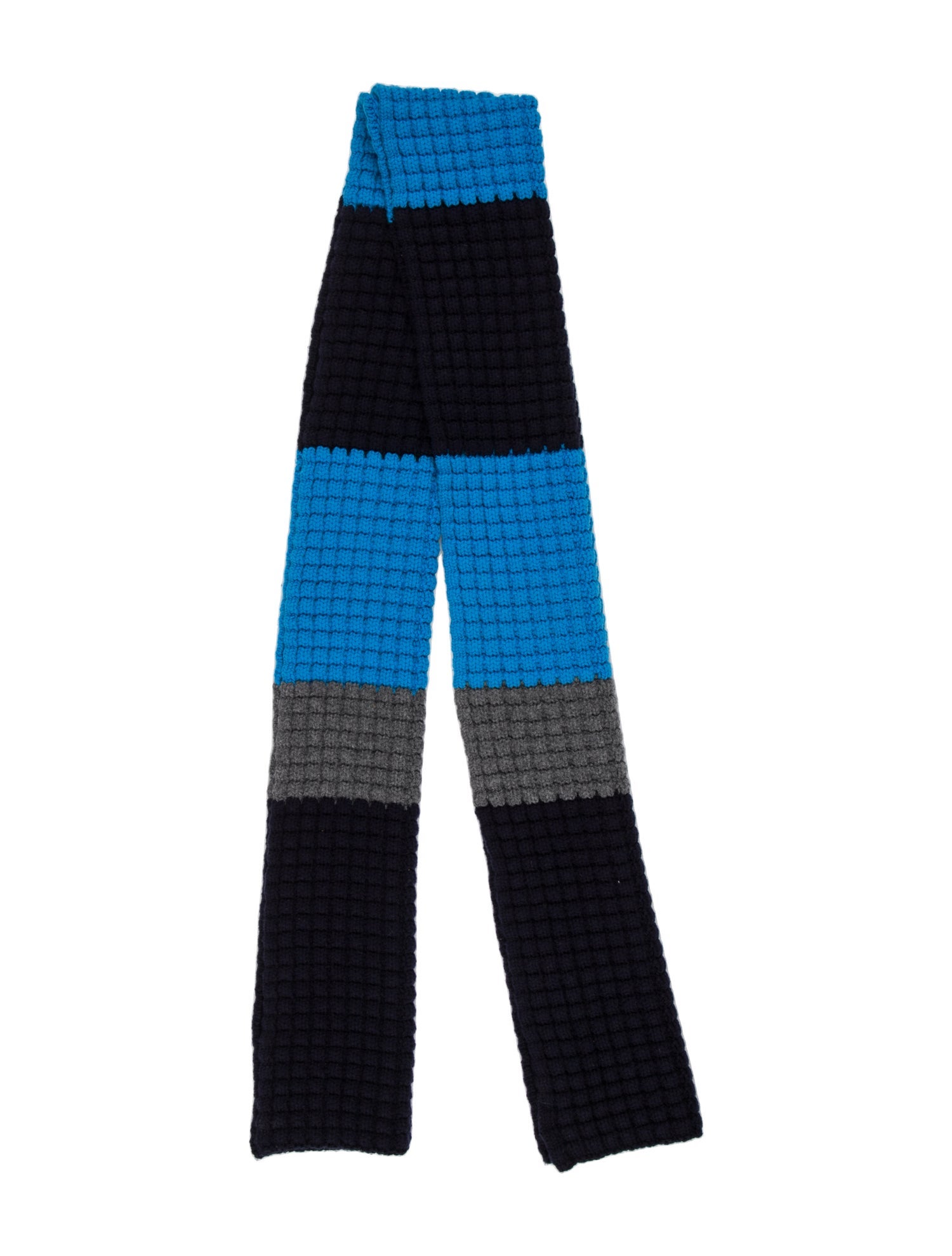 Burberry Wool Colorblock Pattern Scarf