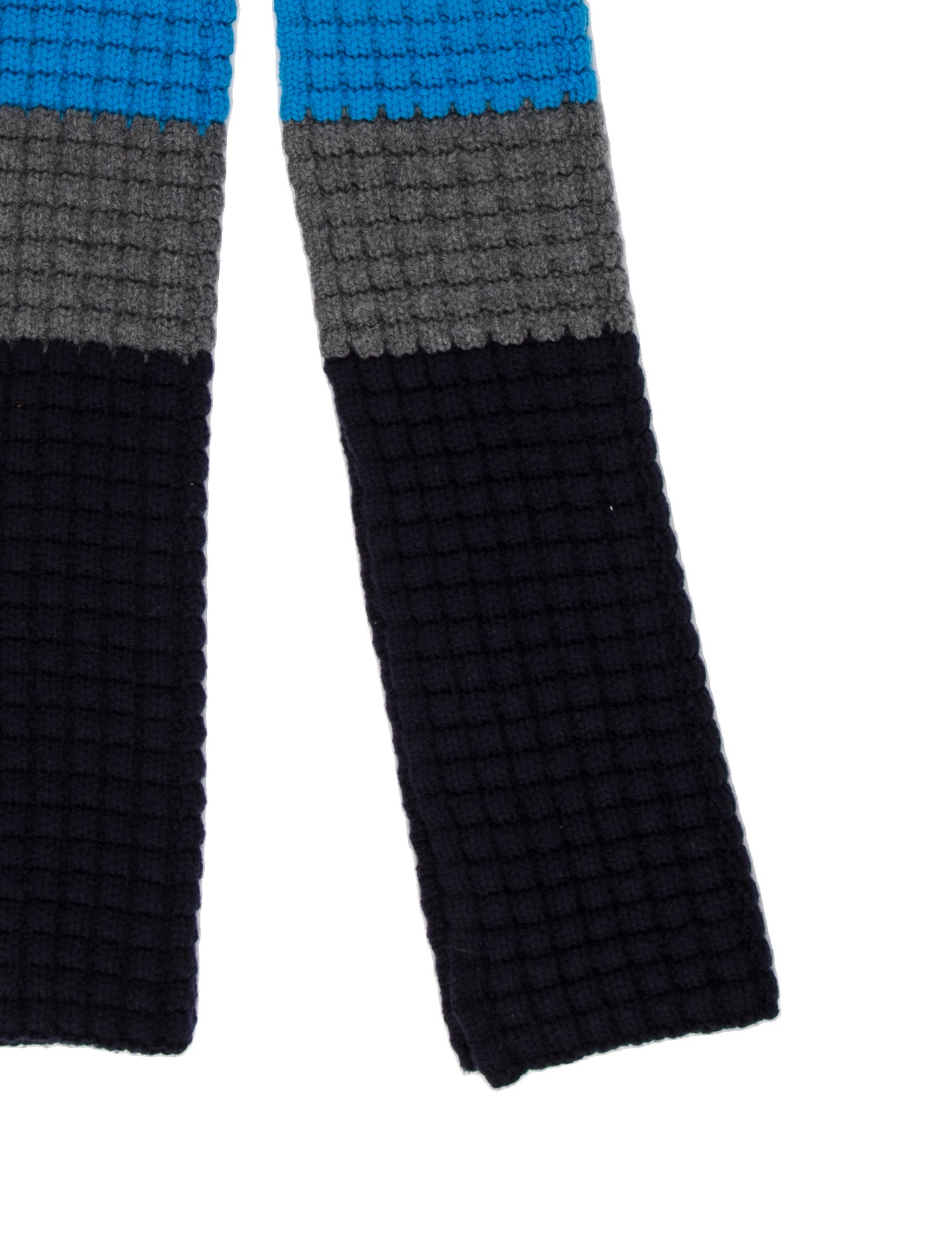 Burberry Wool Colorblock Pattern Scarf