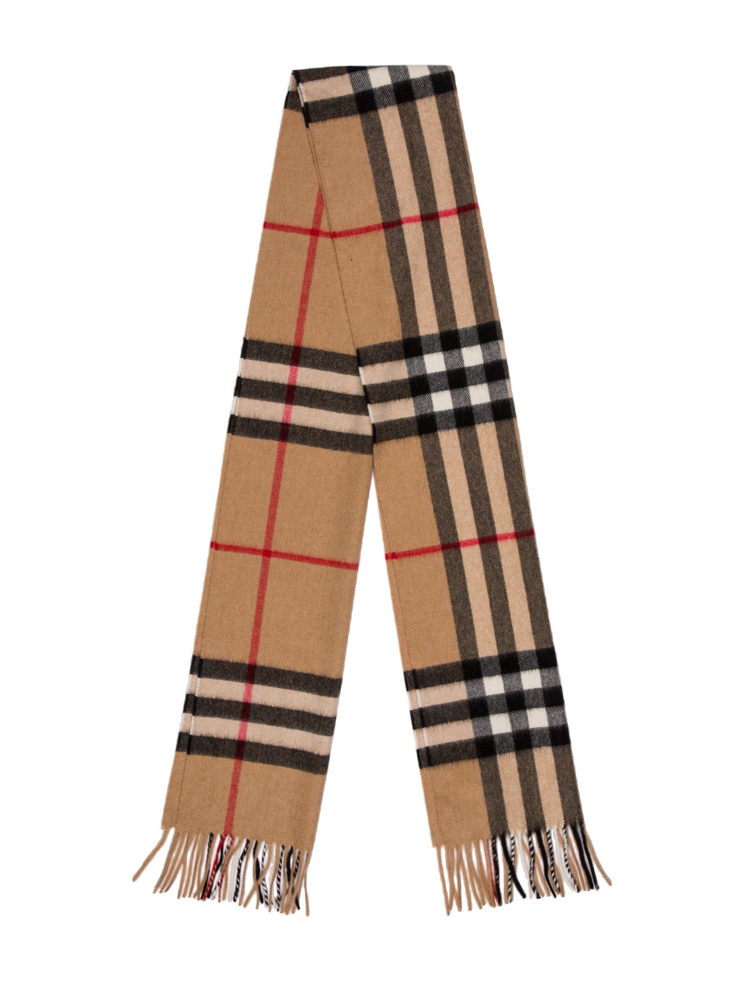 Burberry Cashmere House Check Pattern Scarf