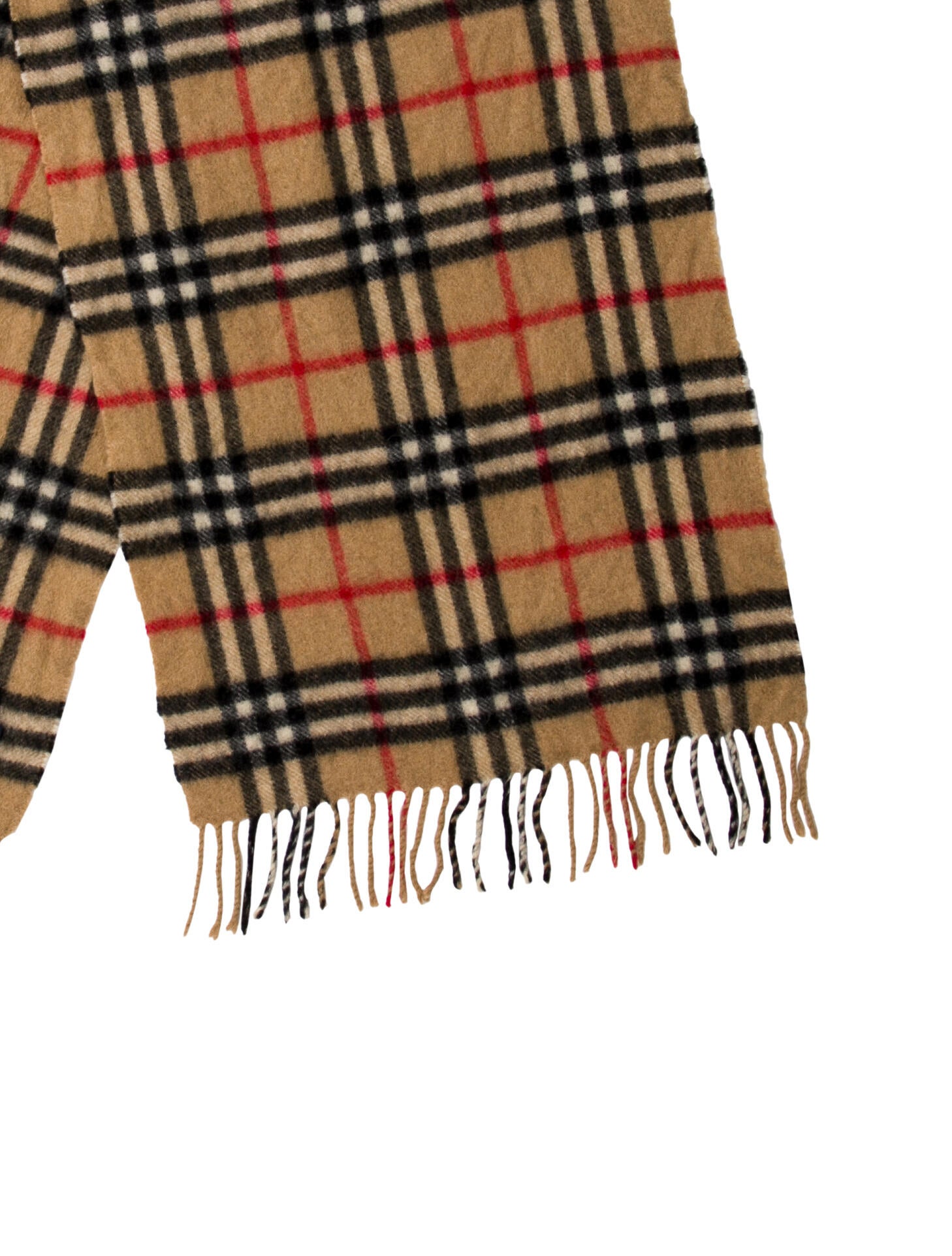 Burberry Cashmere Nova Check Pattern Scarf