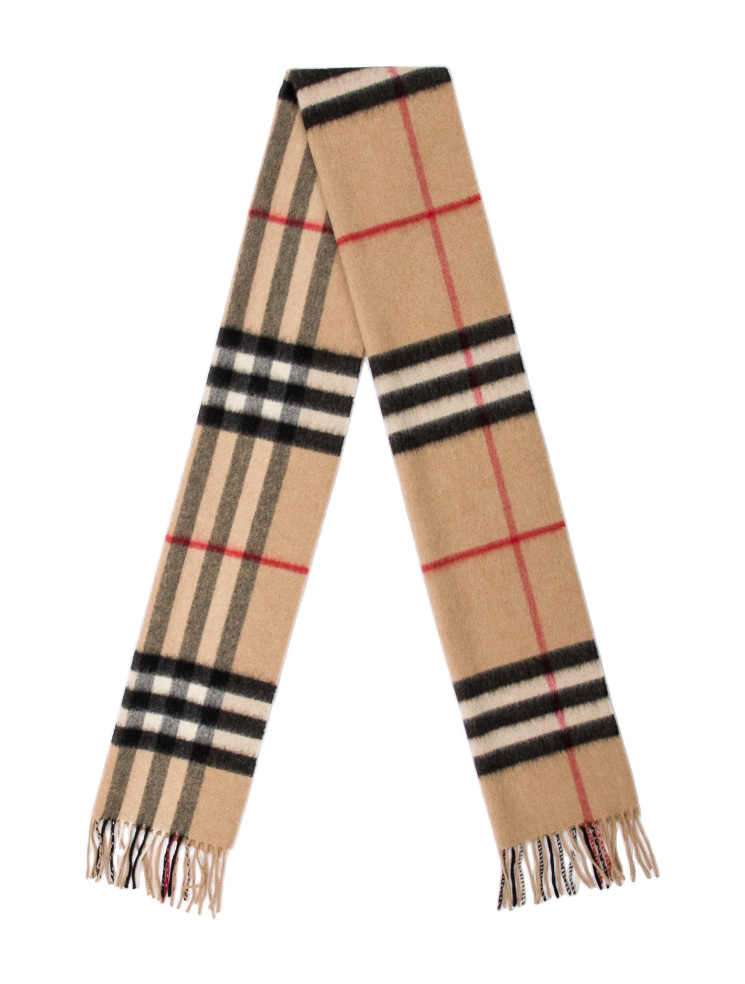 Burberry Cashmere House Check Pattern Scarf