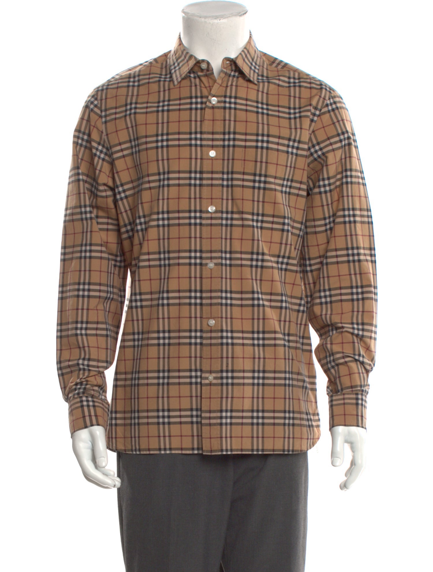 Burberry House Check Pattern Long Sleeve Shirt