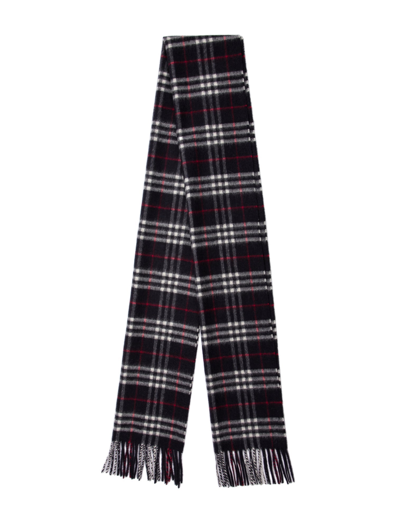 Burberry Cashmere Nova Check Pattern Scarf