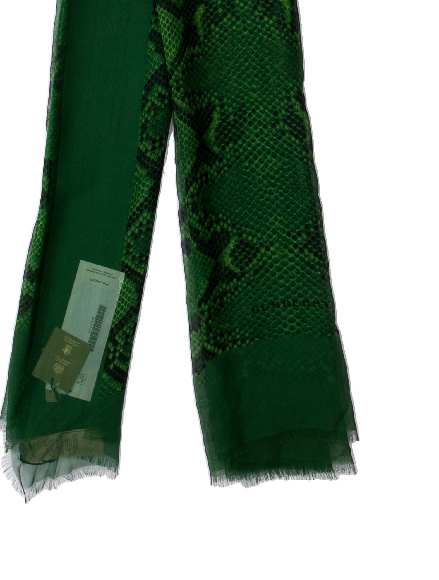 Burberry Silk Animal Print Scarf w/ Tags