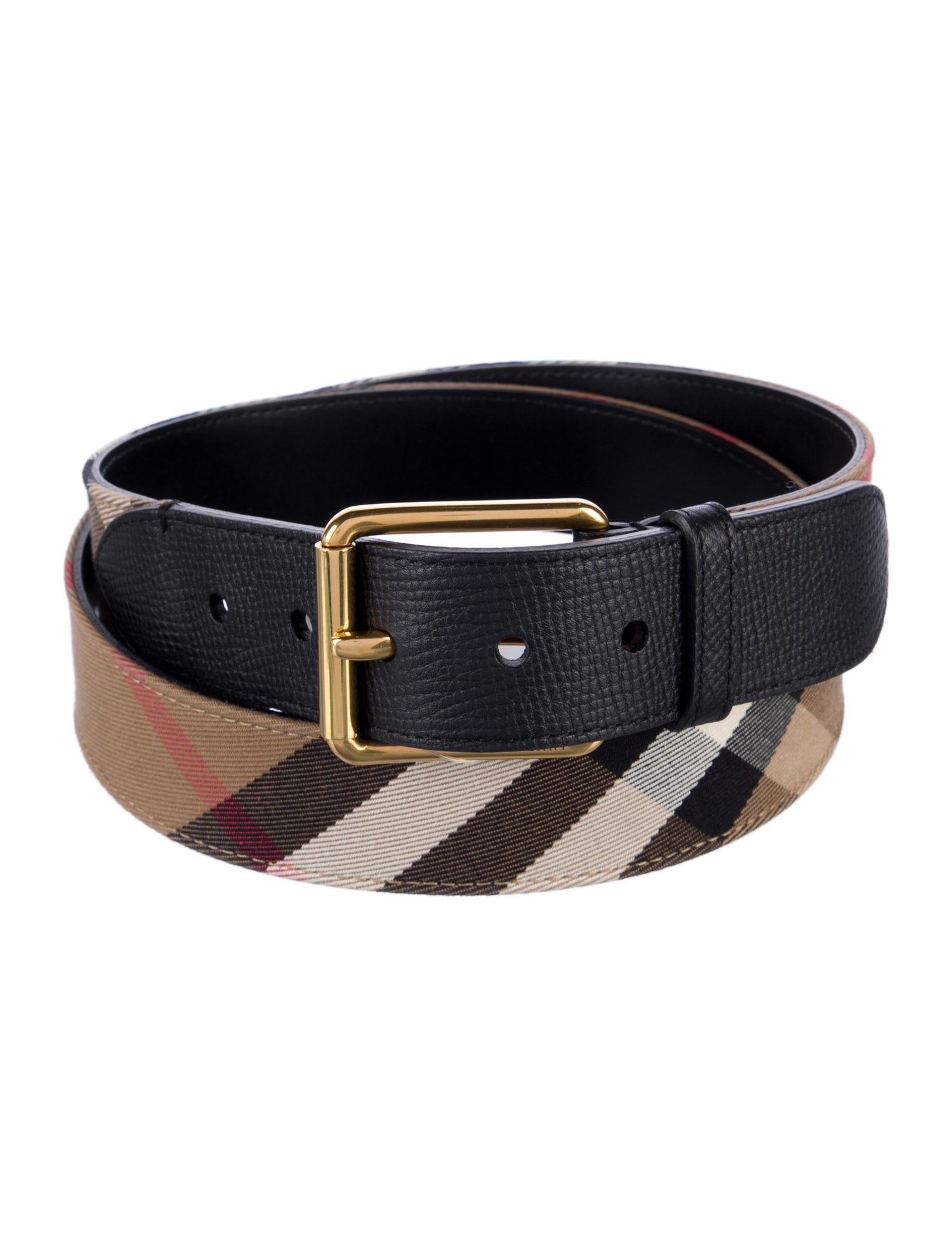 Burberry Nova Check Pattern Canvas Waist Belt
