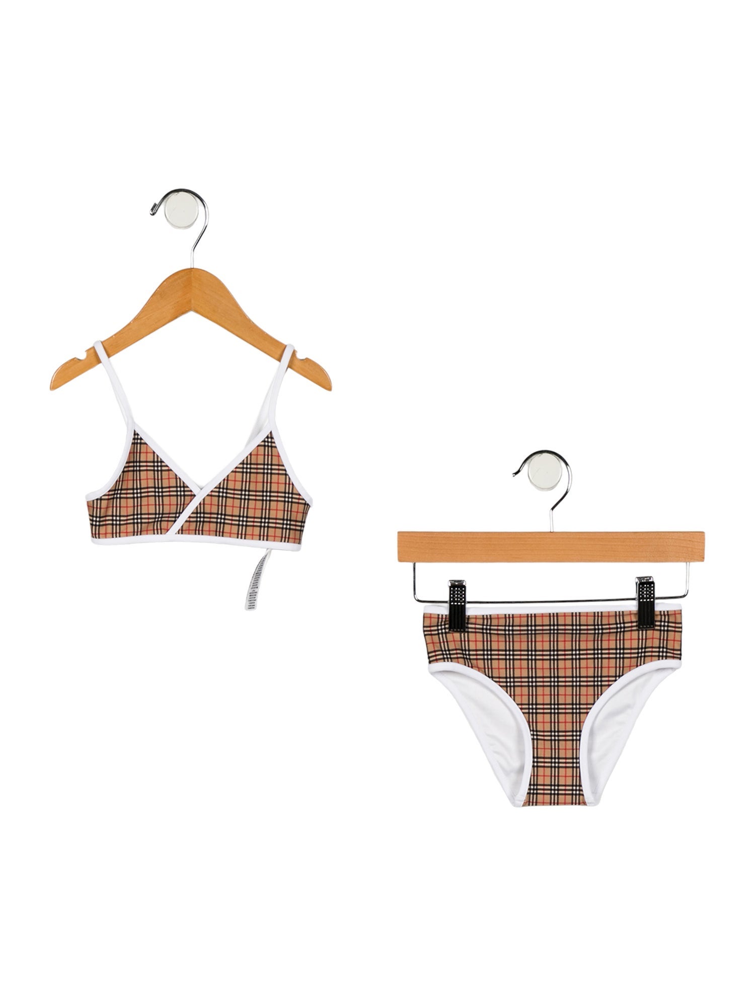 Burberry Girls' Vintage Check Two Piece Swimsuit