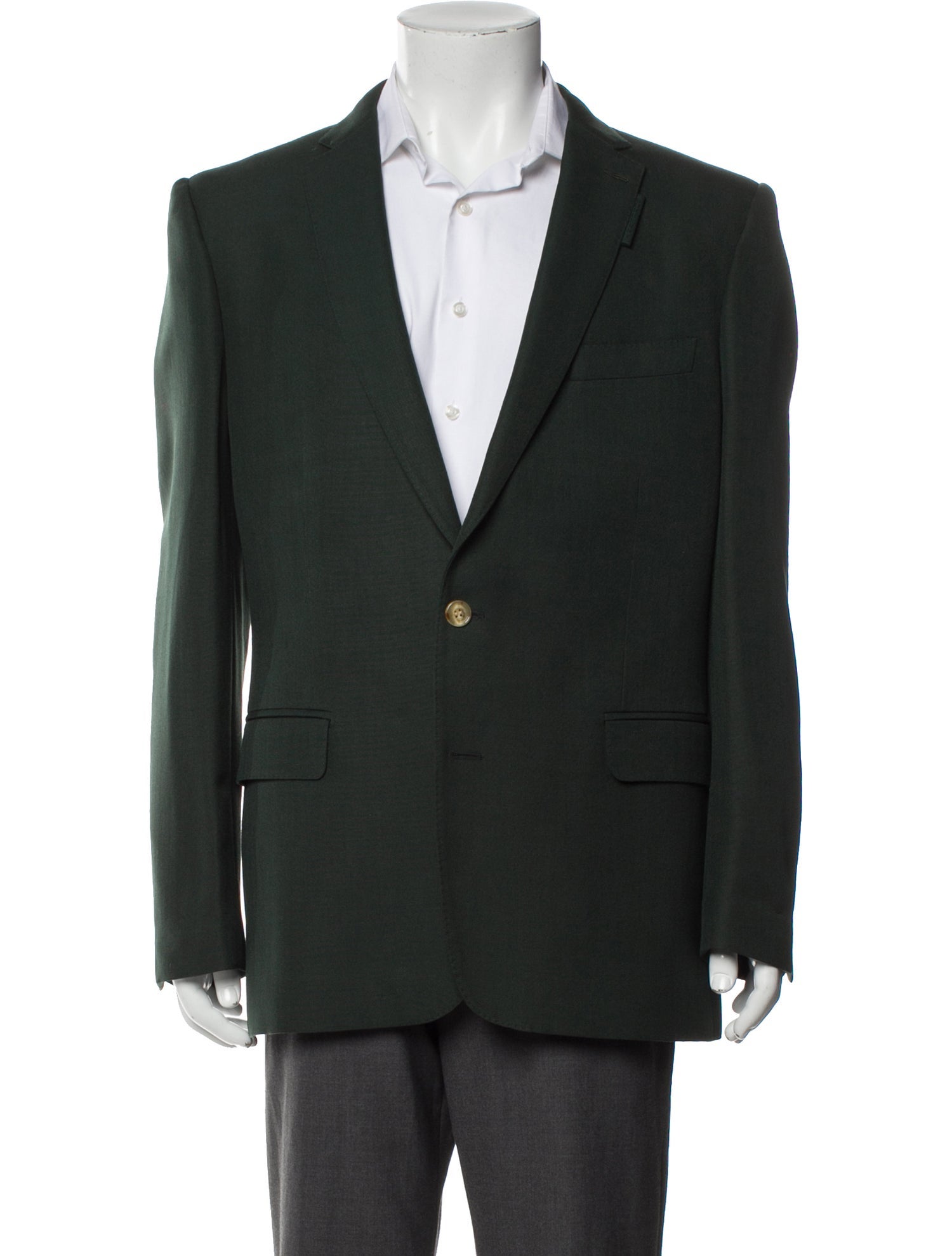 Burberry Green Wool Blazer