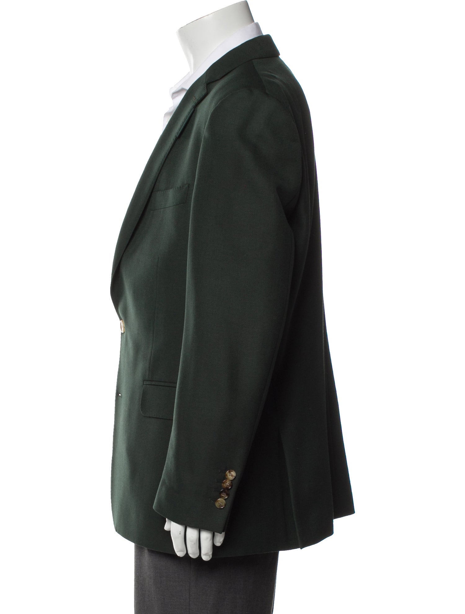Burberry Green Wool Blazer